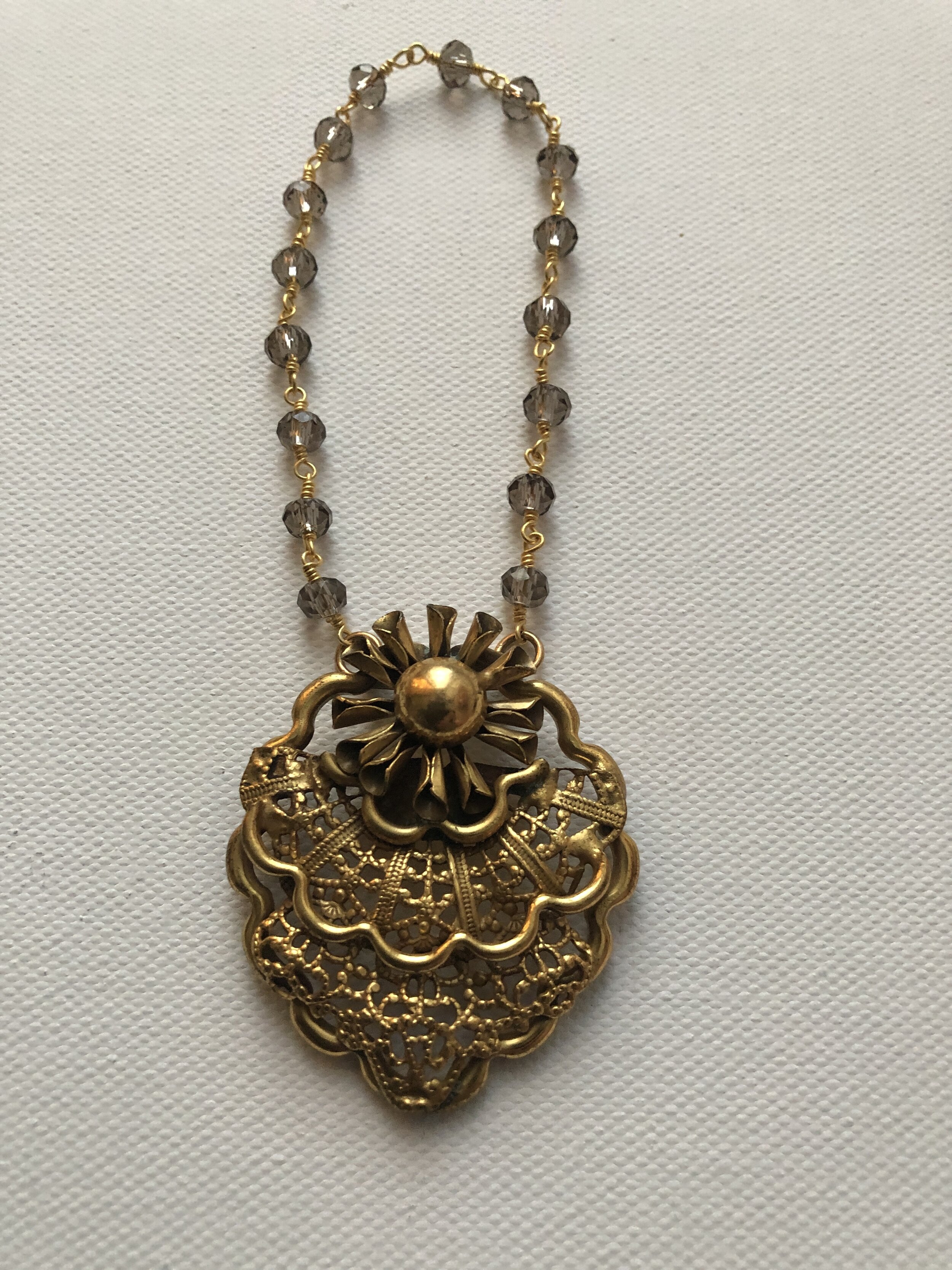 Gold medallion ornament