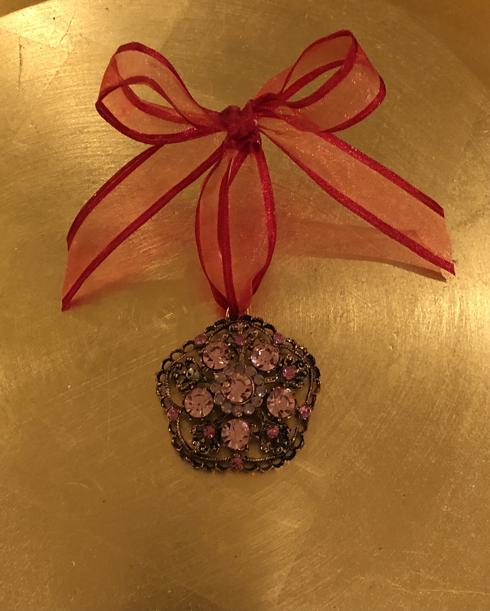 In the Pink (and Red) ornament