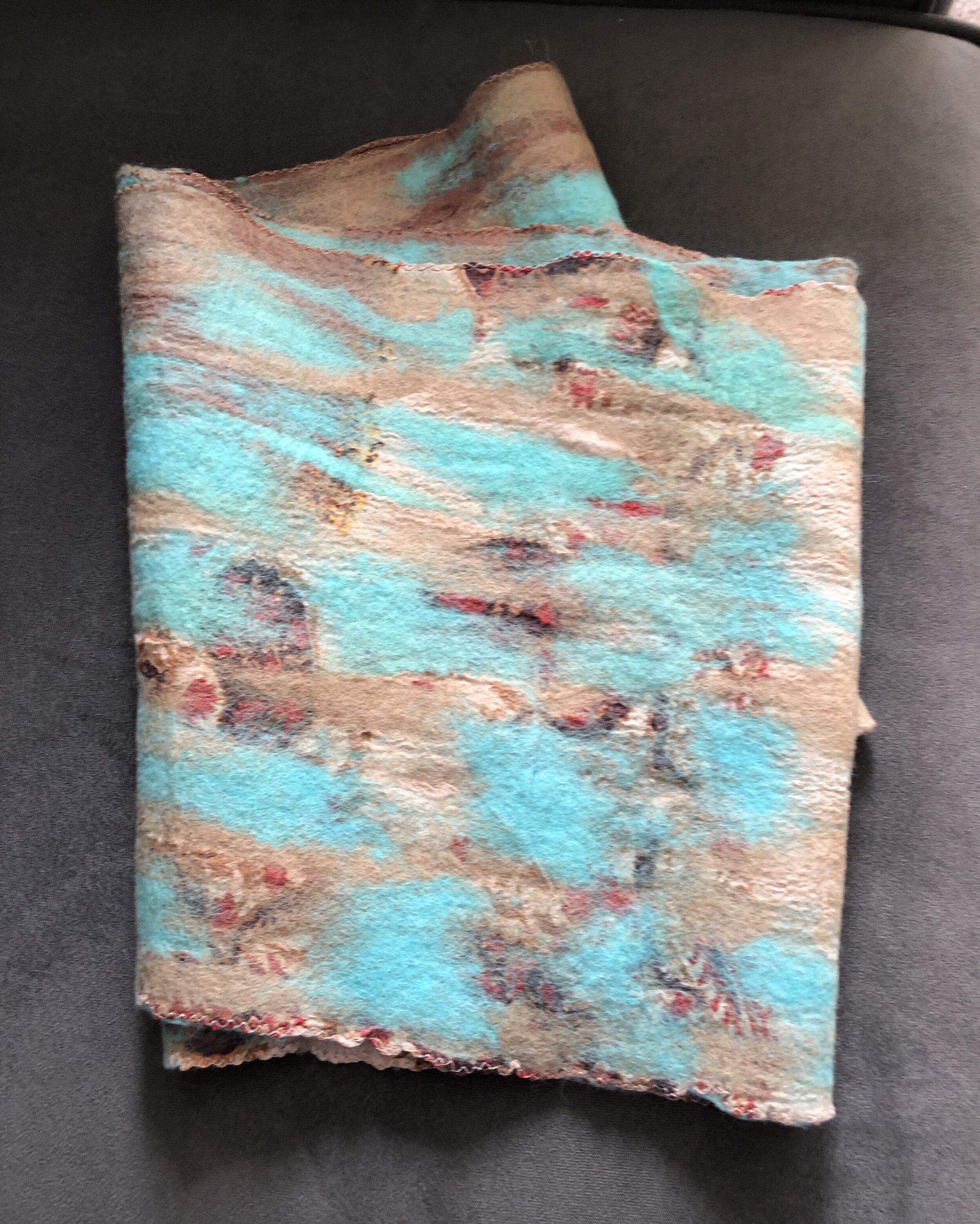 Sea and sand scarf or table runner 