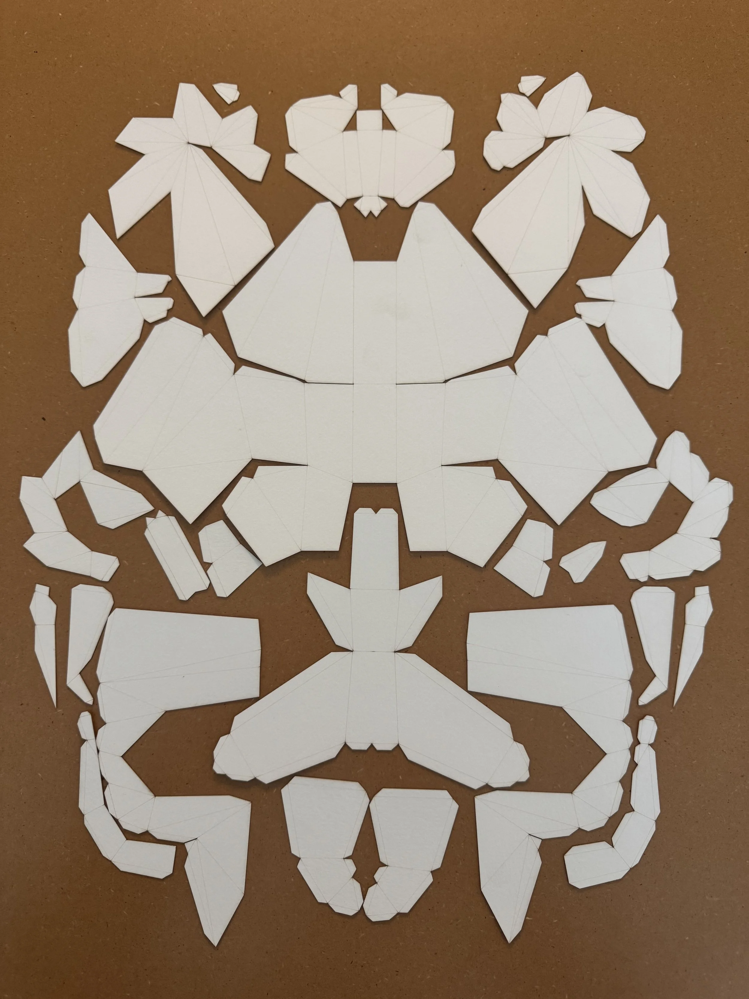 Paper models, paper craft fire  horse happy lunar new year