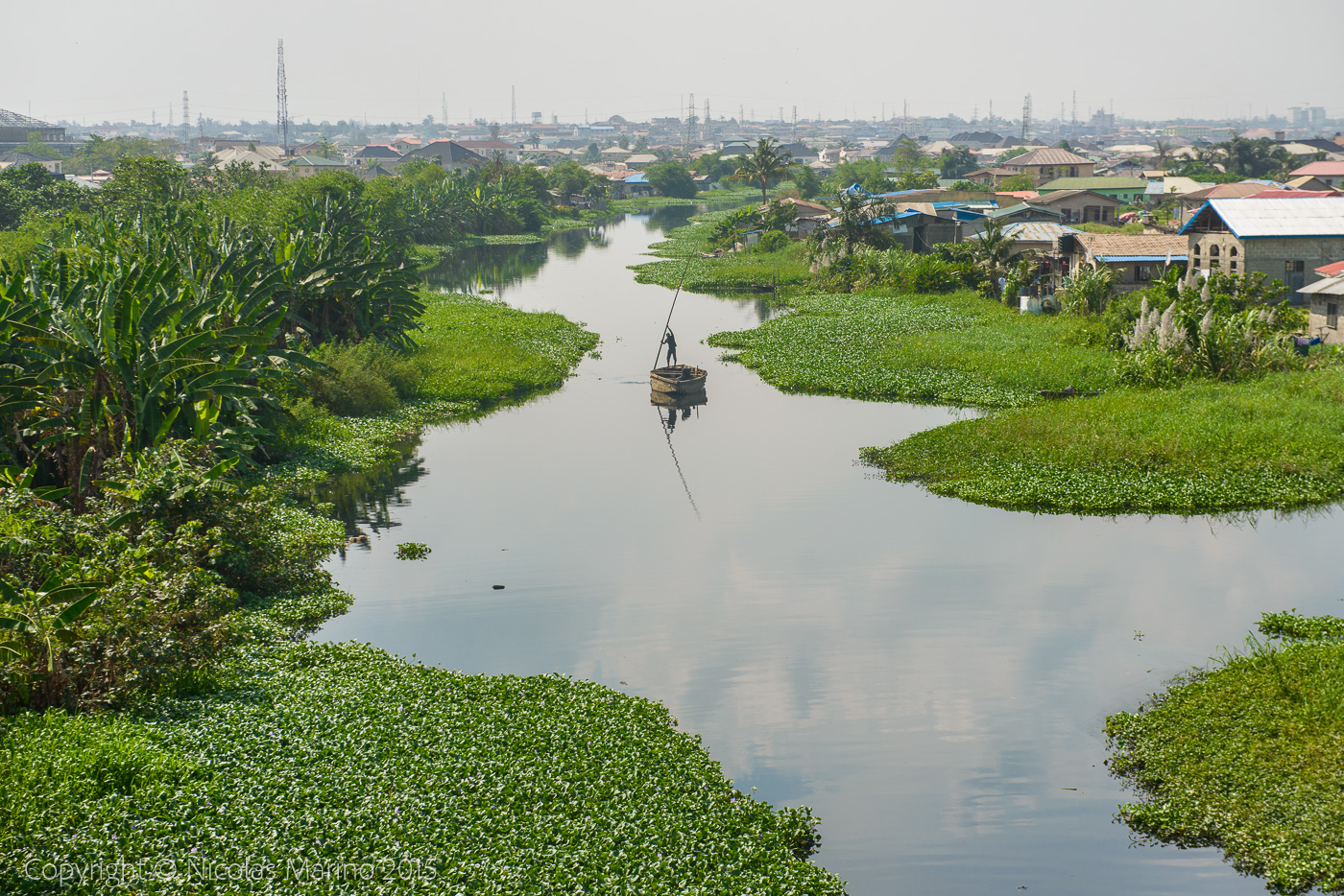 The floating slums of Lagos. Nigeria