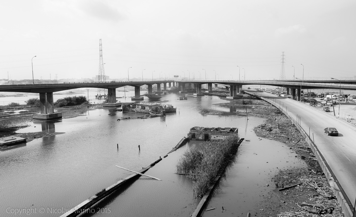 The floating slums of Lagos. Nigeria