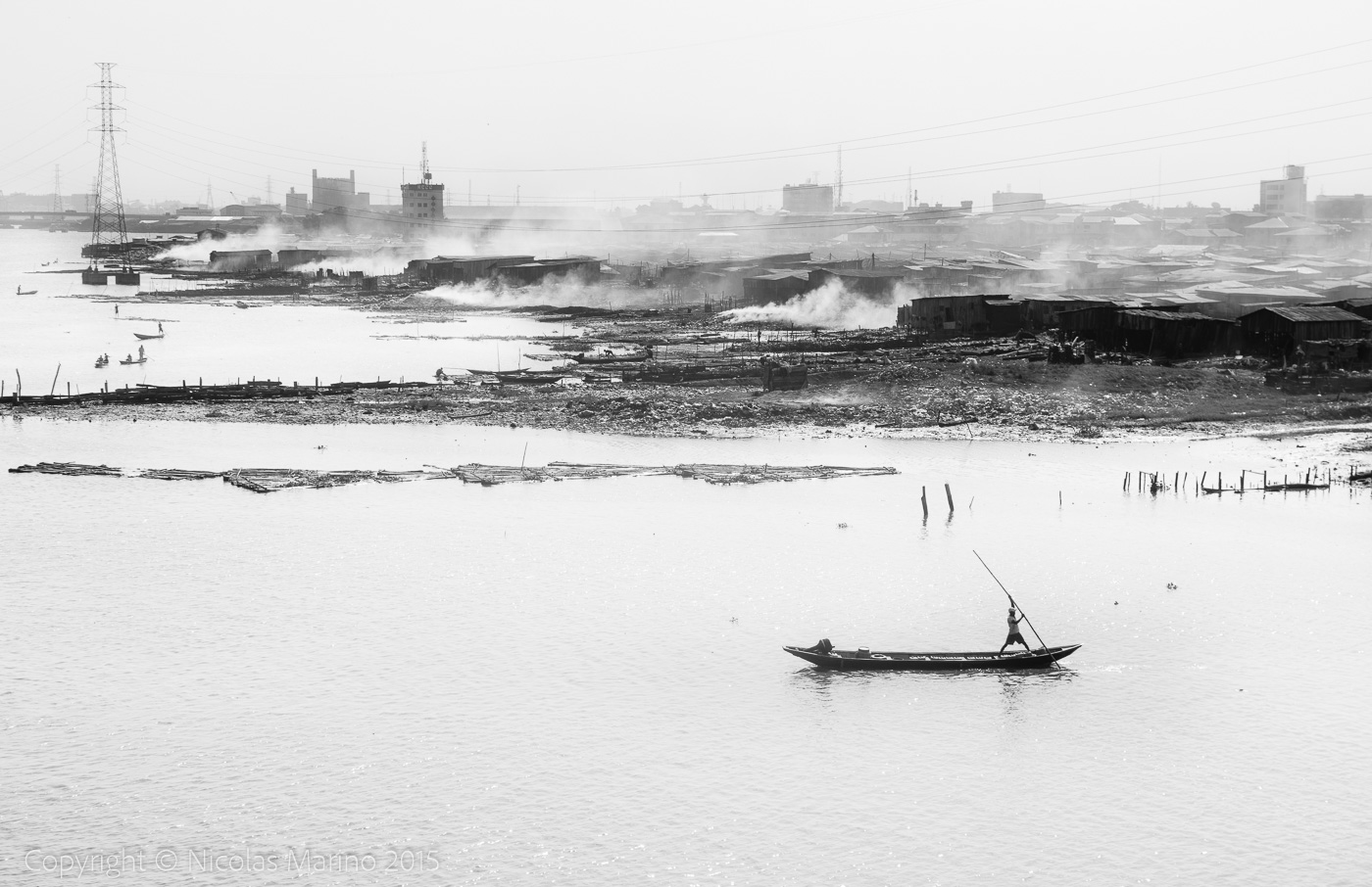 The floating slums of Lagos. Nigeria