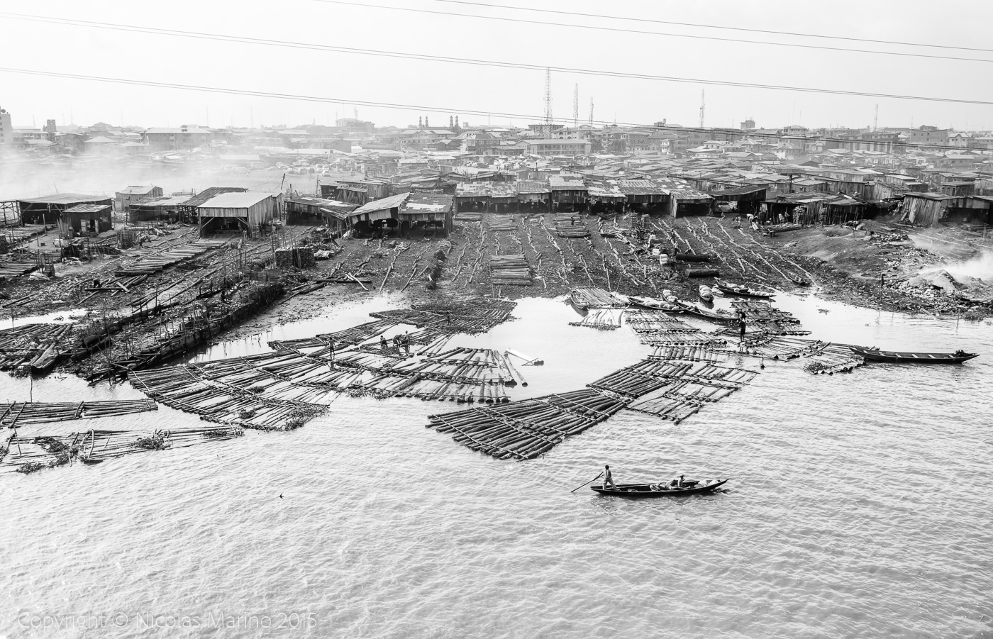 The floating slums of Lagos. Nigeria