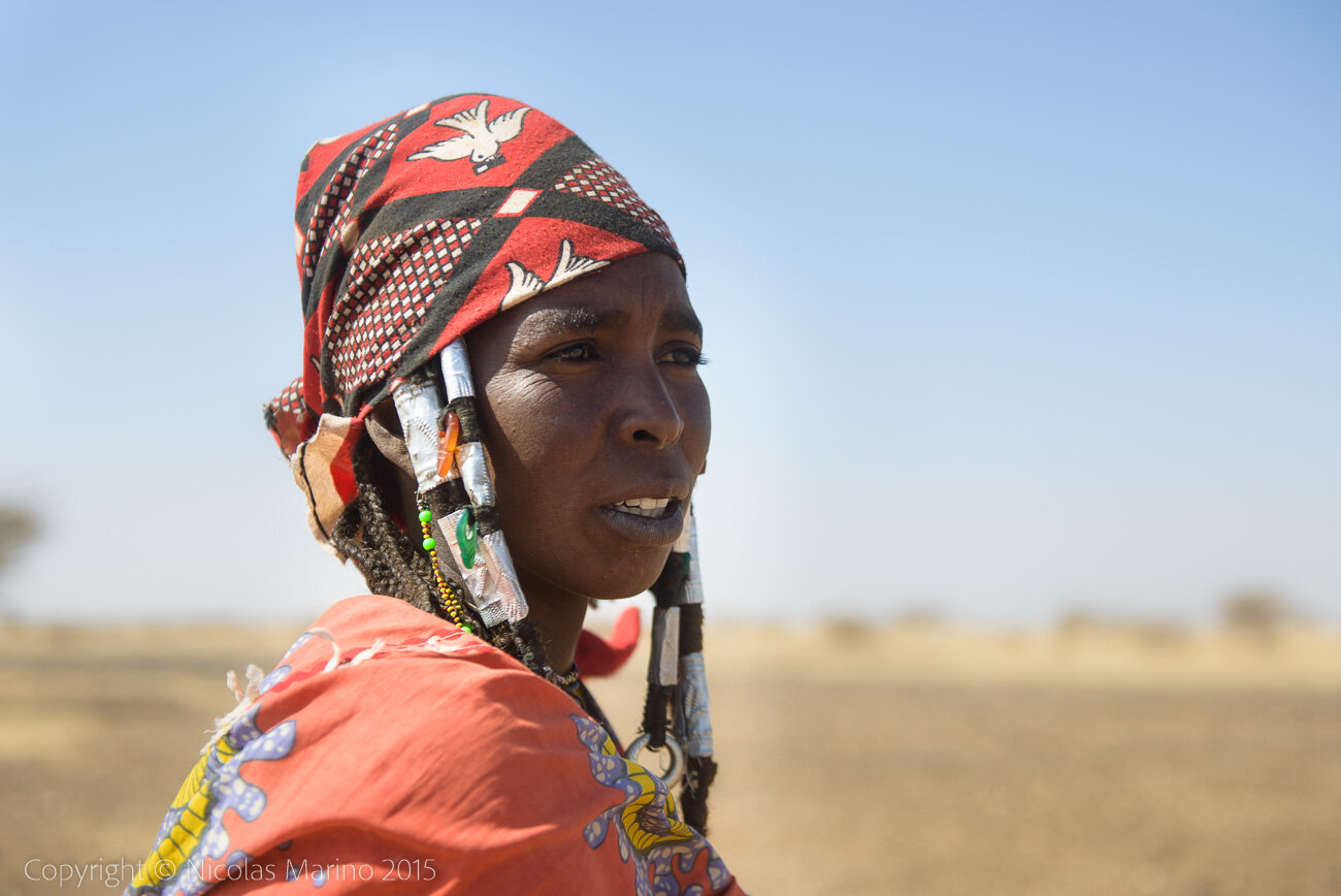 Fulani nomads of the of the Bel'ah group of the Sahel. Burkina Faso