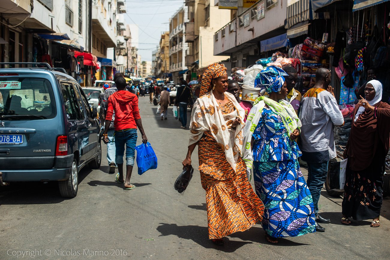  Street shops and markets. Dakar, Senegal 