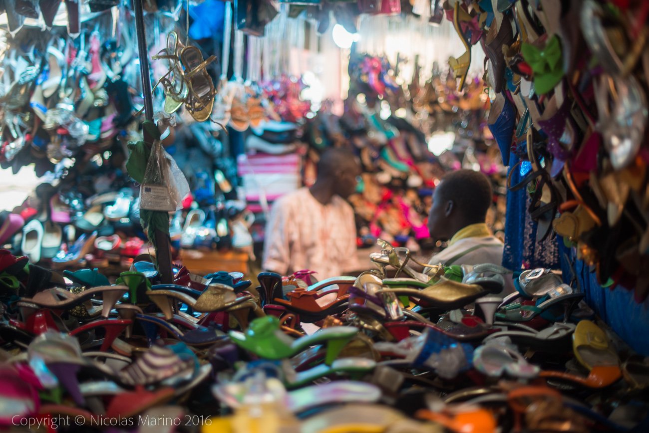  Street shops and markets. Dakar, Senegal 