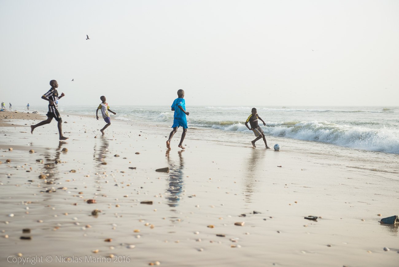  Beach footbal in St.Louis, Senegal 