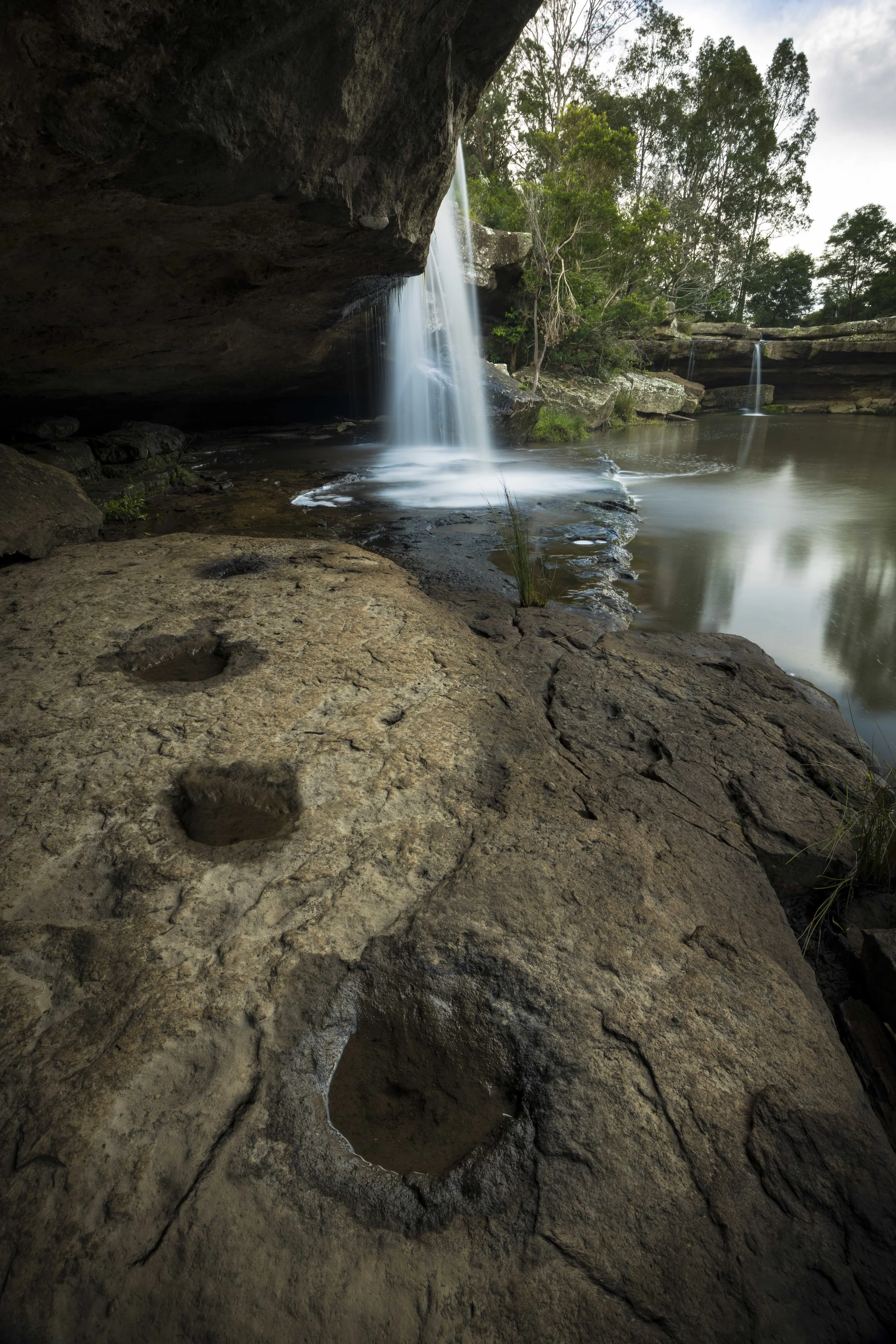 Parma Creek Falls cascading through forested surroundings, New South Wales