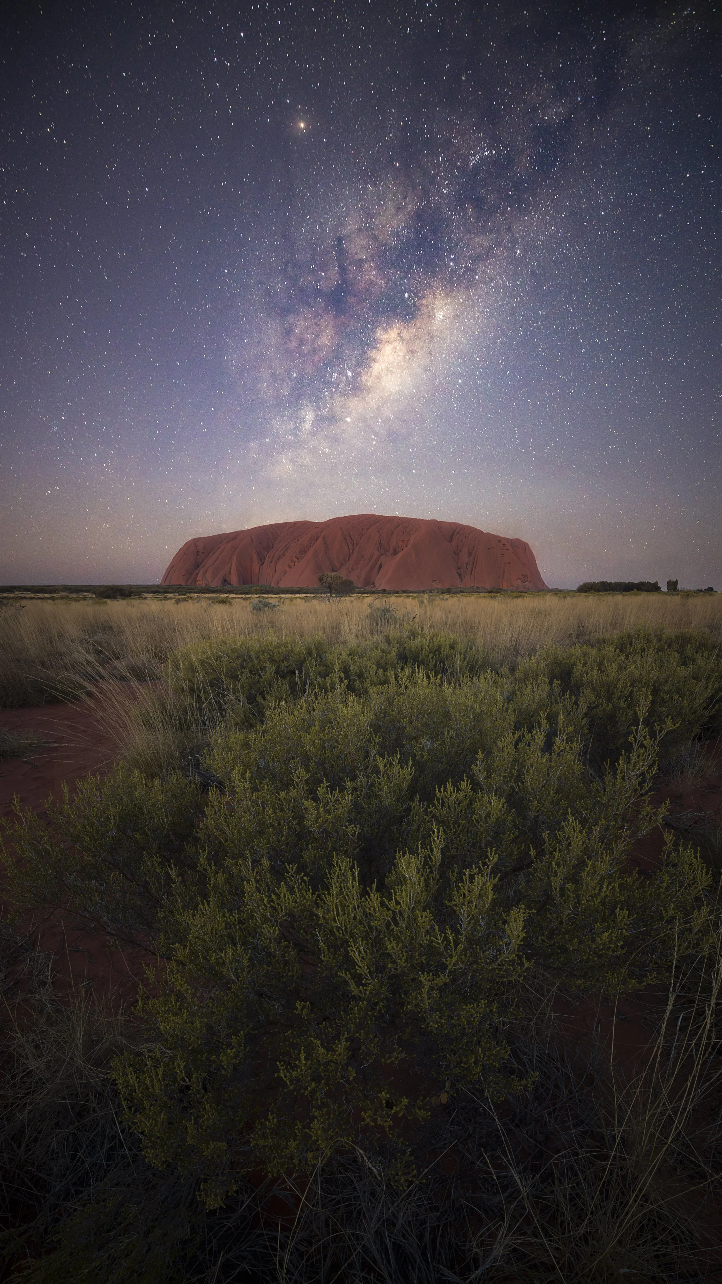 Milky Way above Uluru, Northern Territory, Australia
