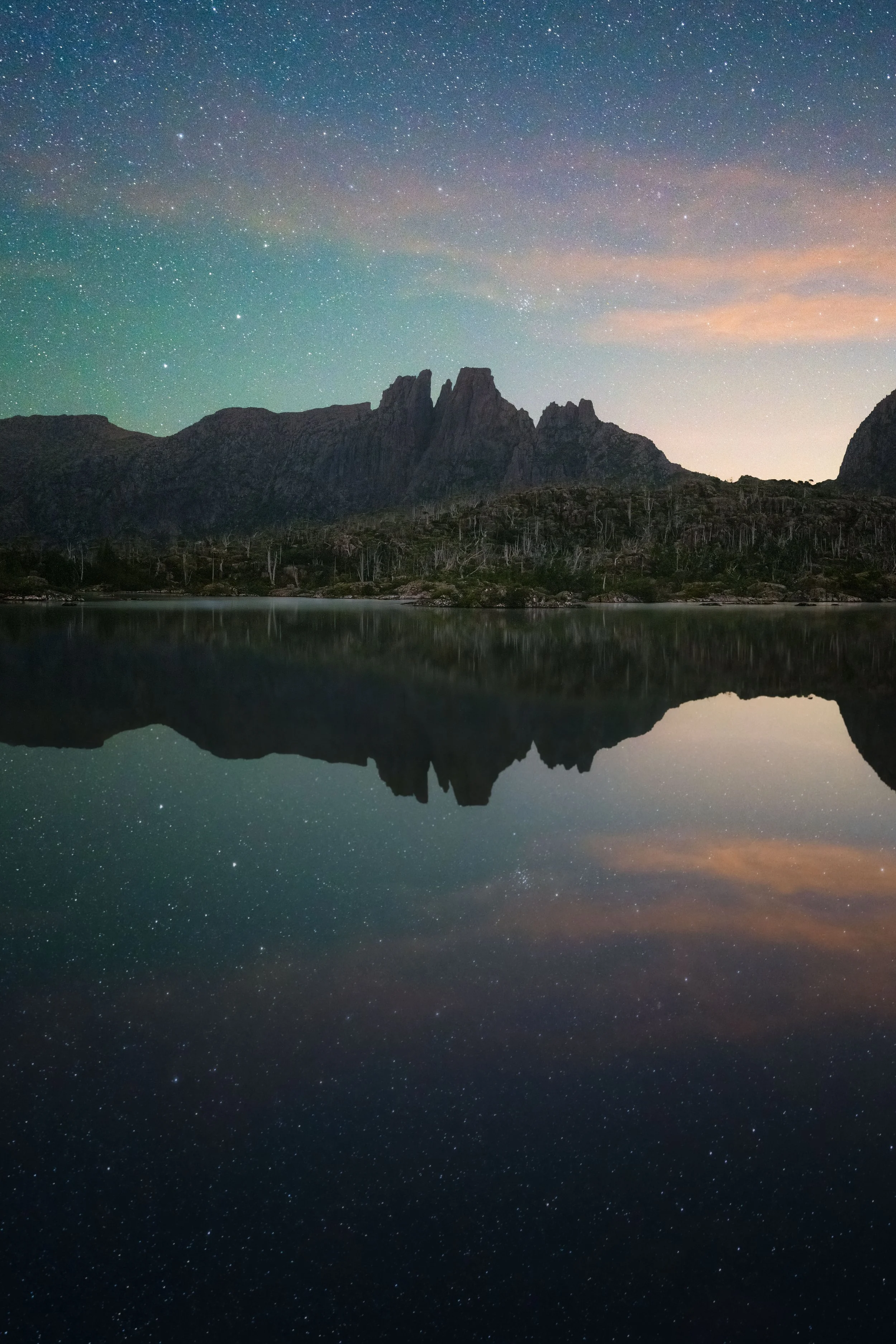 Astrophotography of Mount Greyson in Tasmania, Australia