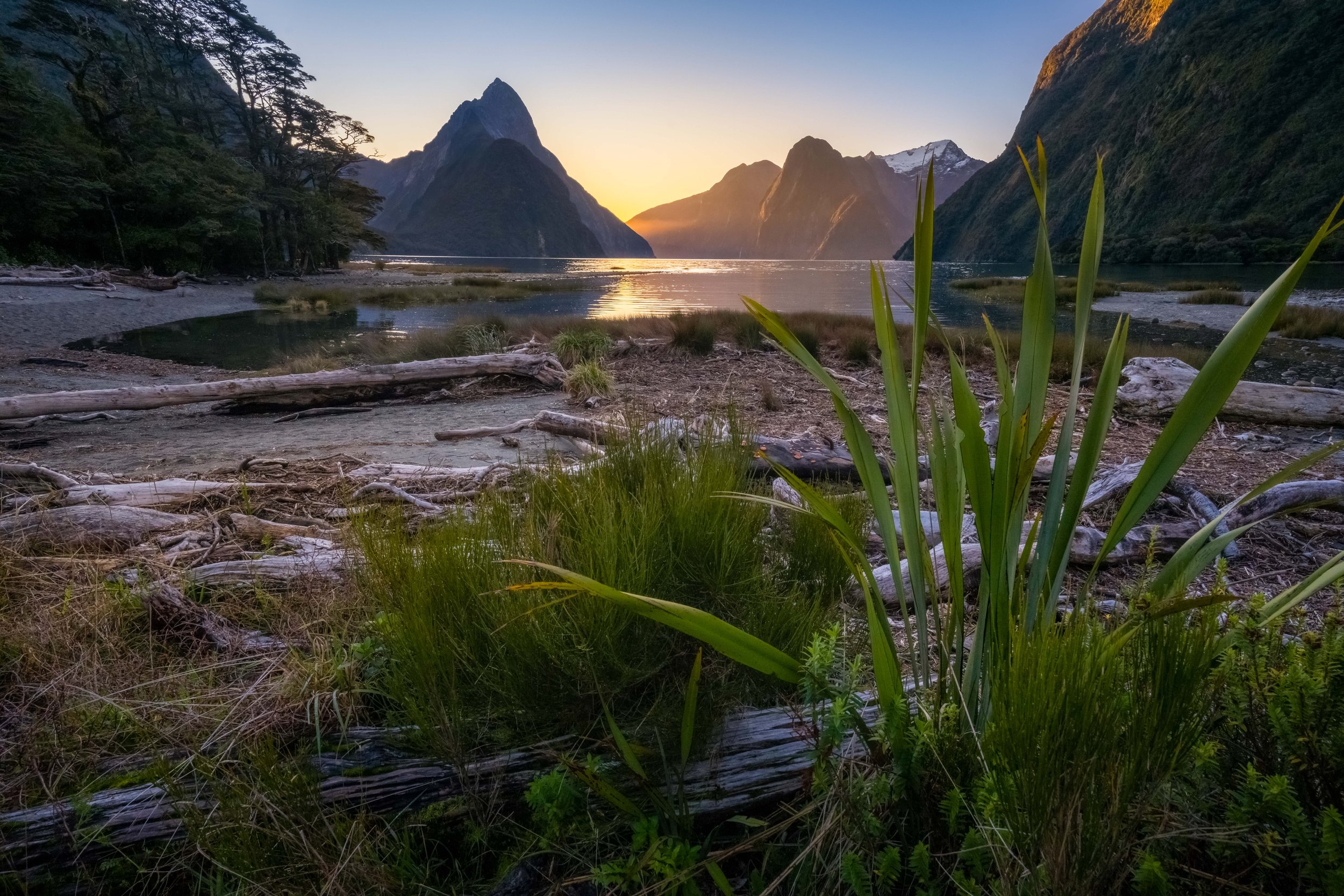 Milford Sound sunset, New Zealand