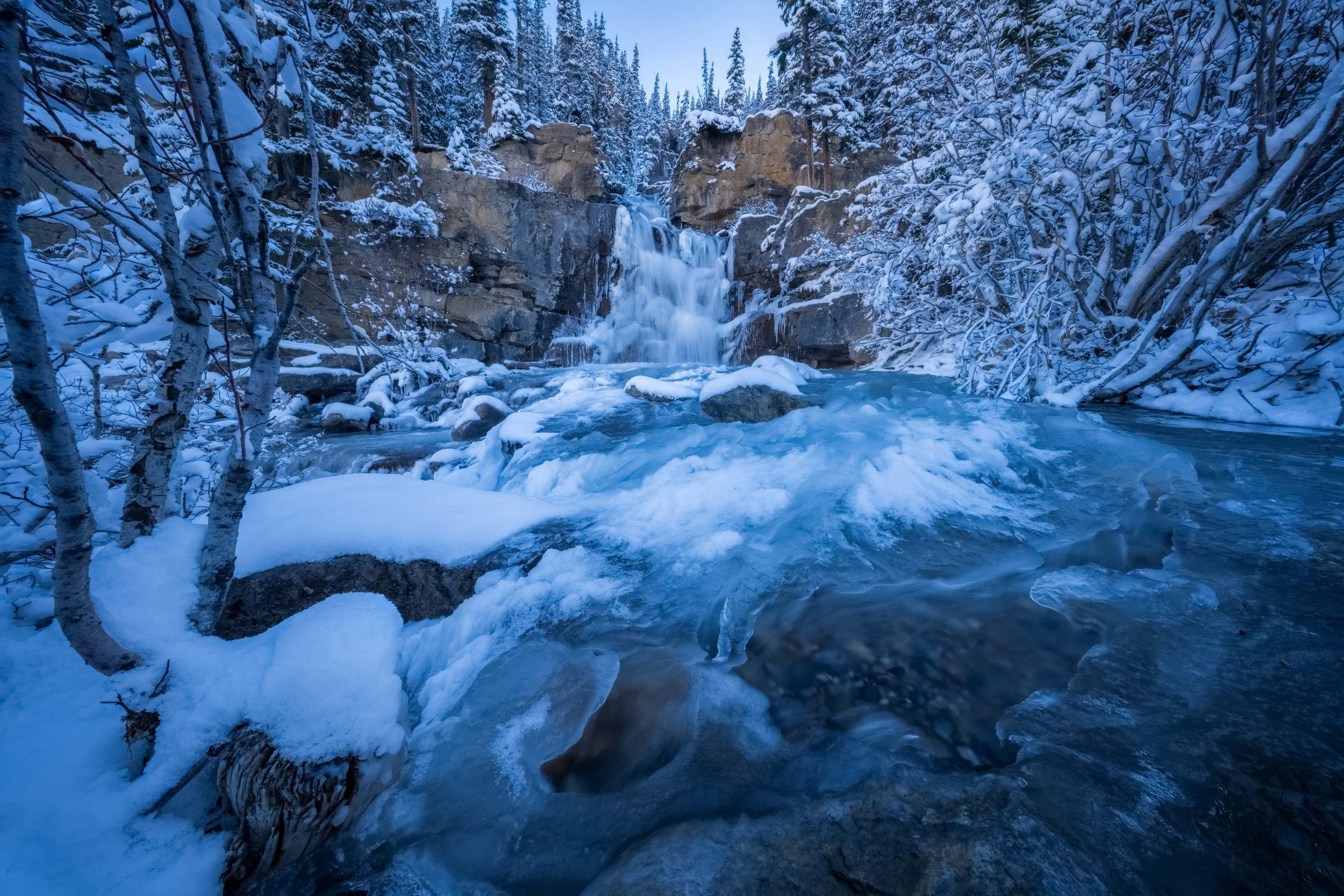 Frozen Falls (2025) - Saskatchewan River Crossing, Alberta, Canada

 Buy Print 
