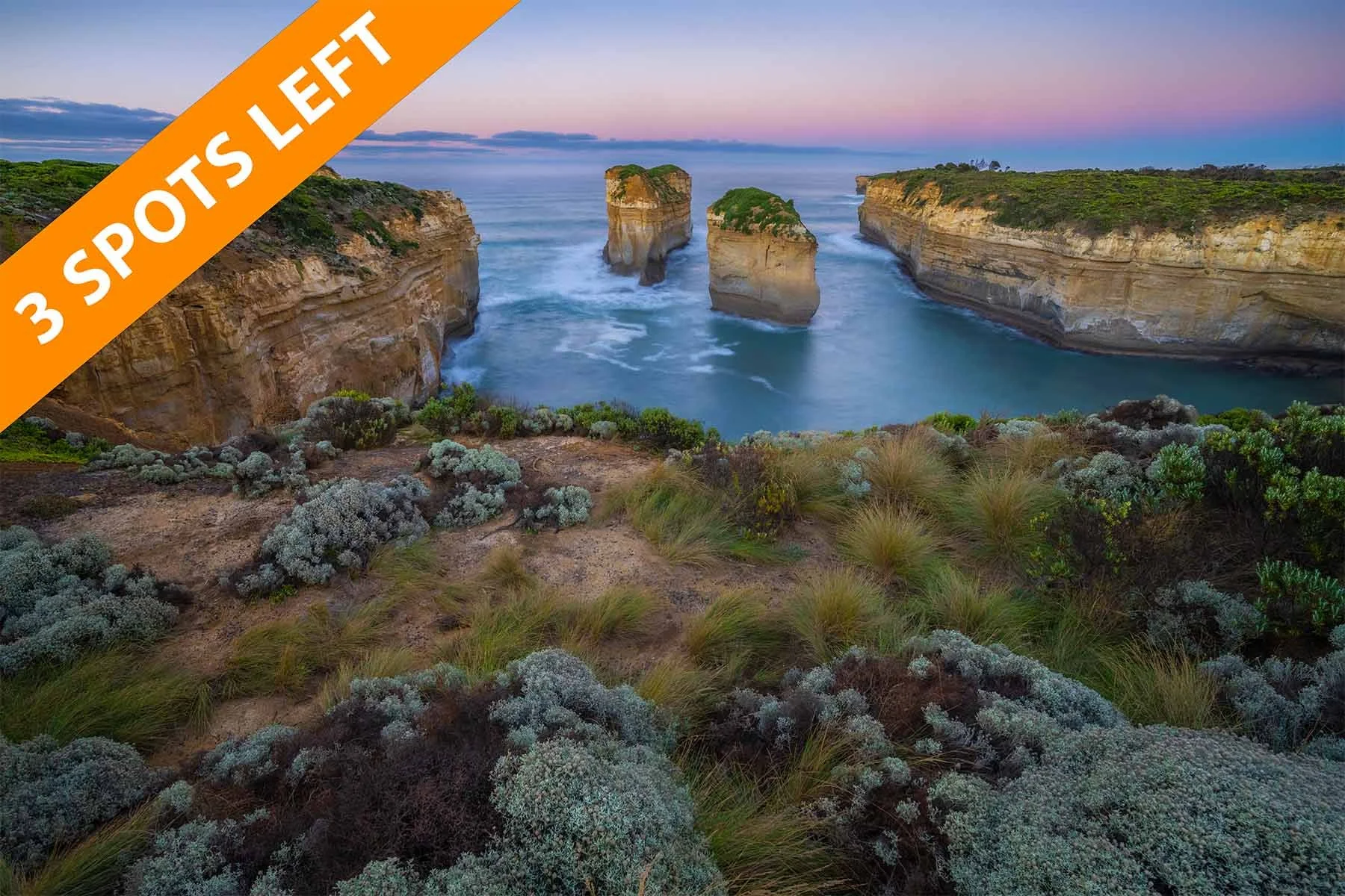 Join Samuel Markham for an immersive workshop photographing the dramatic seascapes of the Great Ocean Road, Victoria, Australia