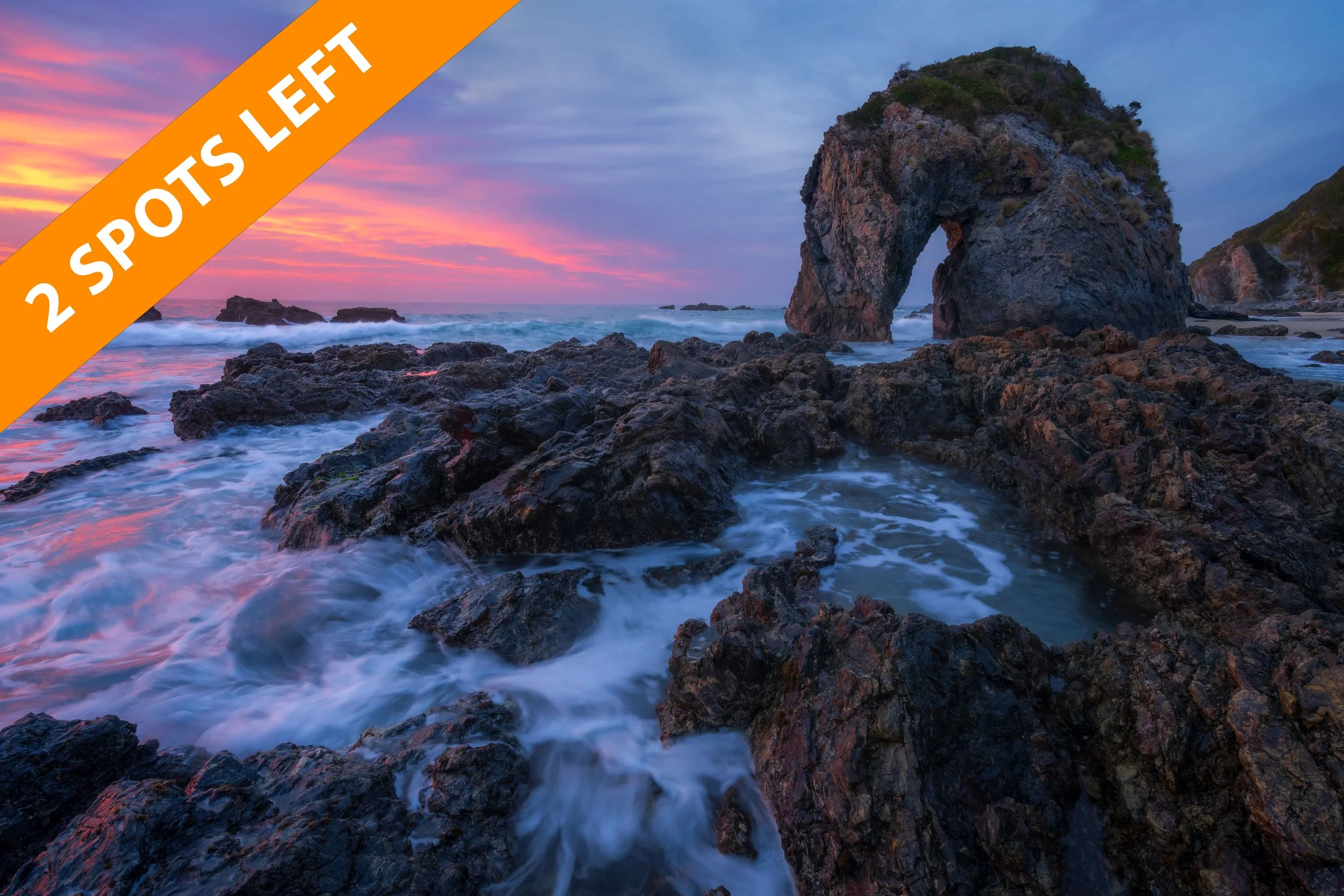 Join Samuel Markham for an immersive workshop photographing the dramatic seascapes of the Sapphire Coast