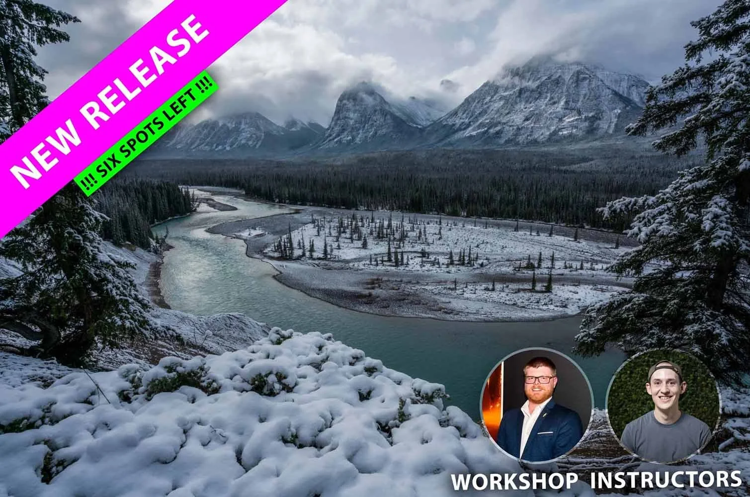 Join Samuel Markham for an immersive workshop photographing stunning Canadian Rockies in Winter