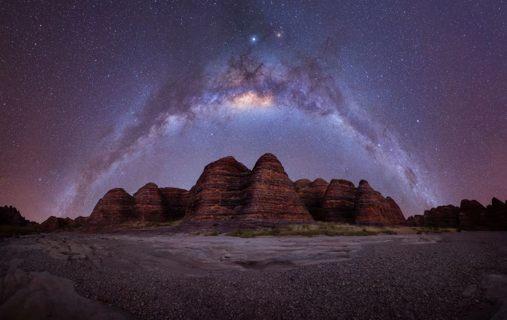Milky Way over the Bungle Bungles in Western Australia