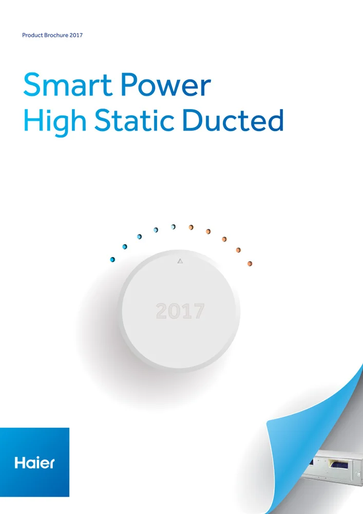 Haier AC Smart Power Hi Static Ducted Systems Brochure