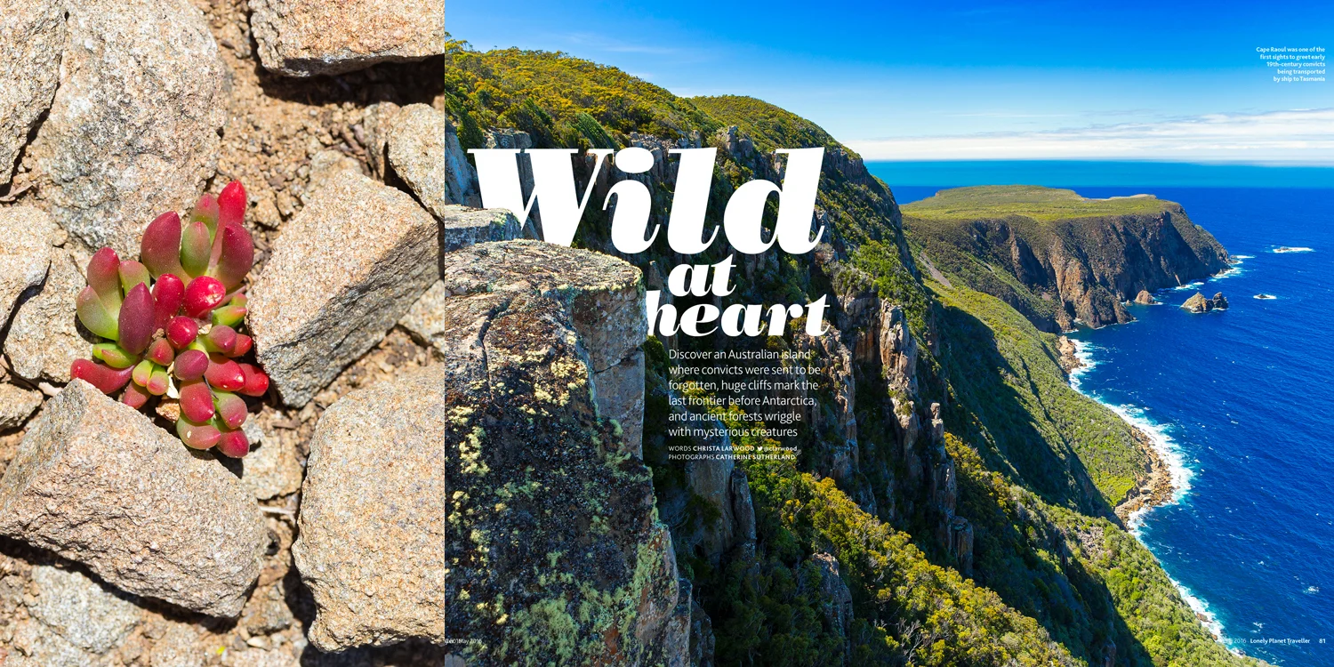 travel photographer - Lonely Planet Traveller UK Magazine - Tasmania