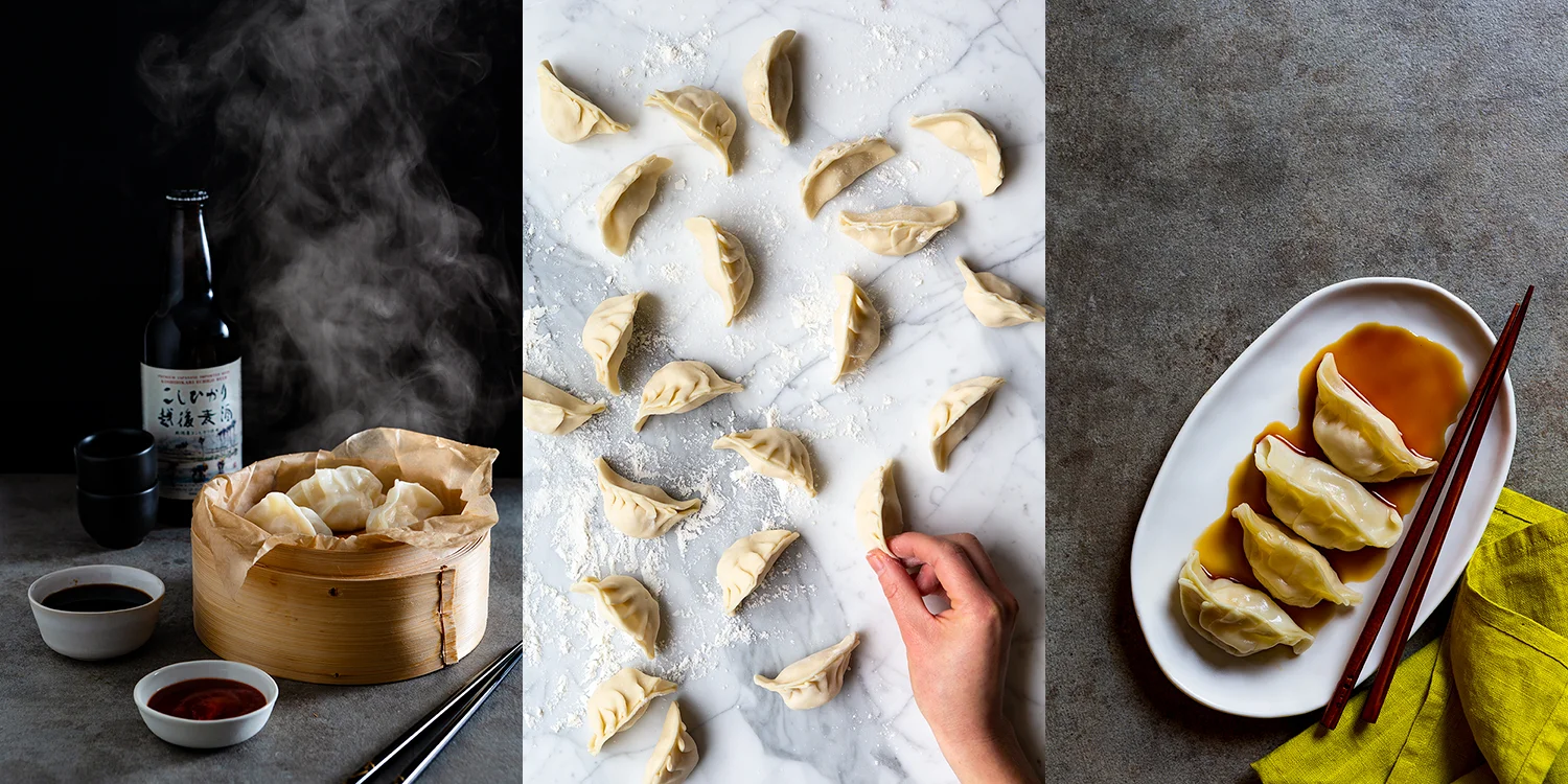 food styling & photography - Mushiki dumplings