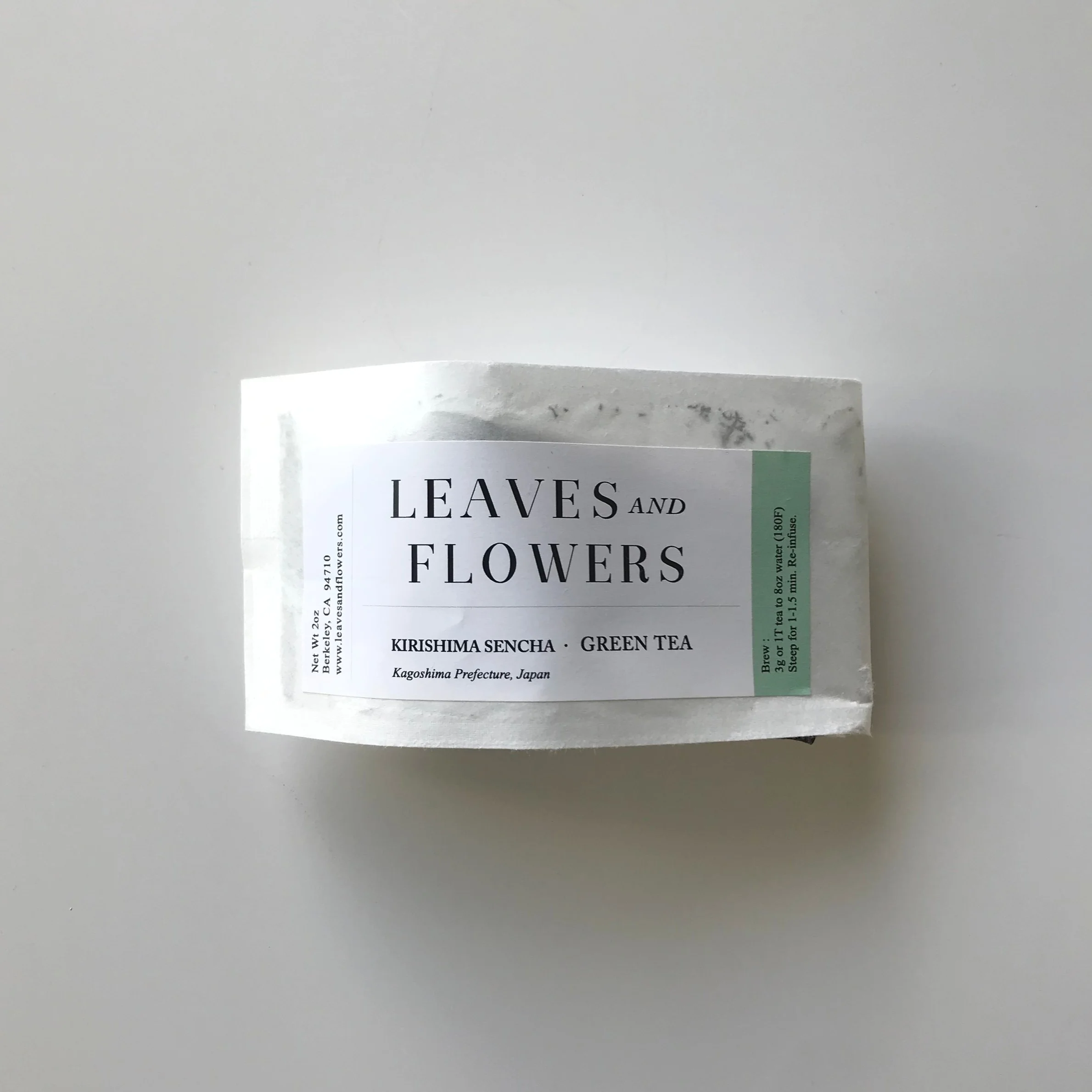 Kirishima Sencha Japenese Green Tea Leaves Flowers