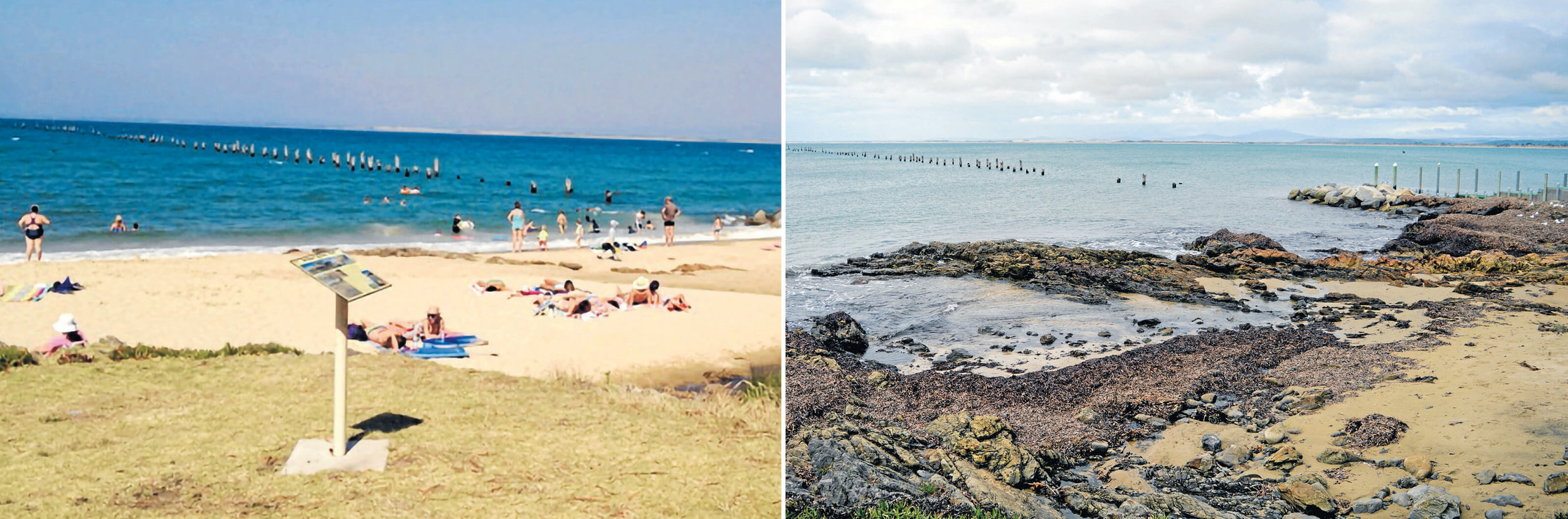Pier beach washed away, but why? 