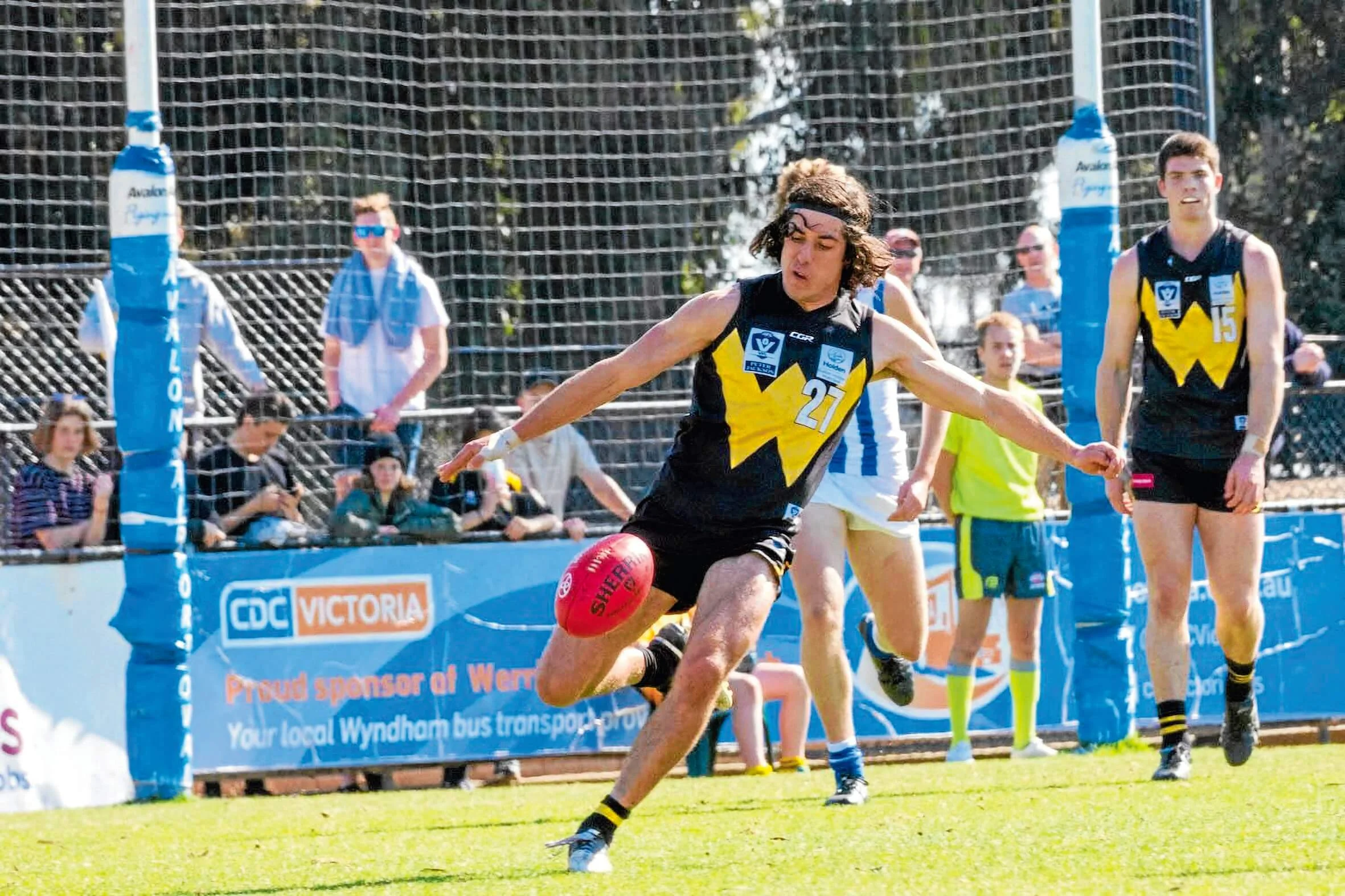 • Ethan Petterwood playing for Werribee in the VFL.