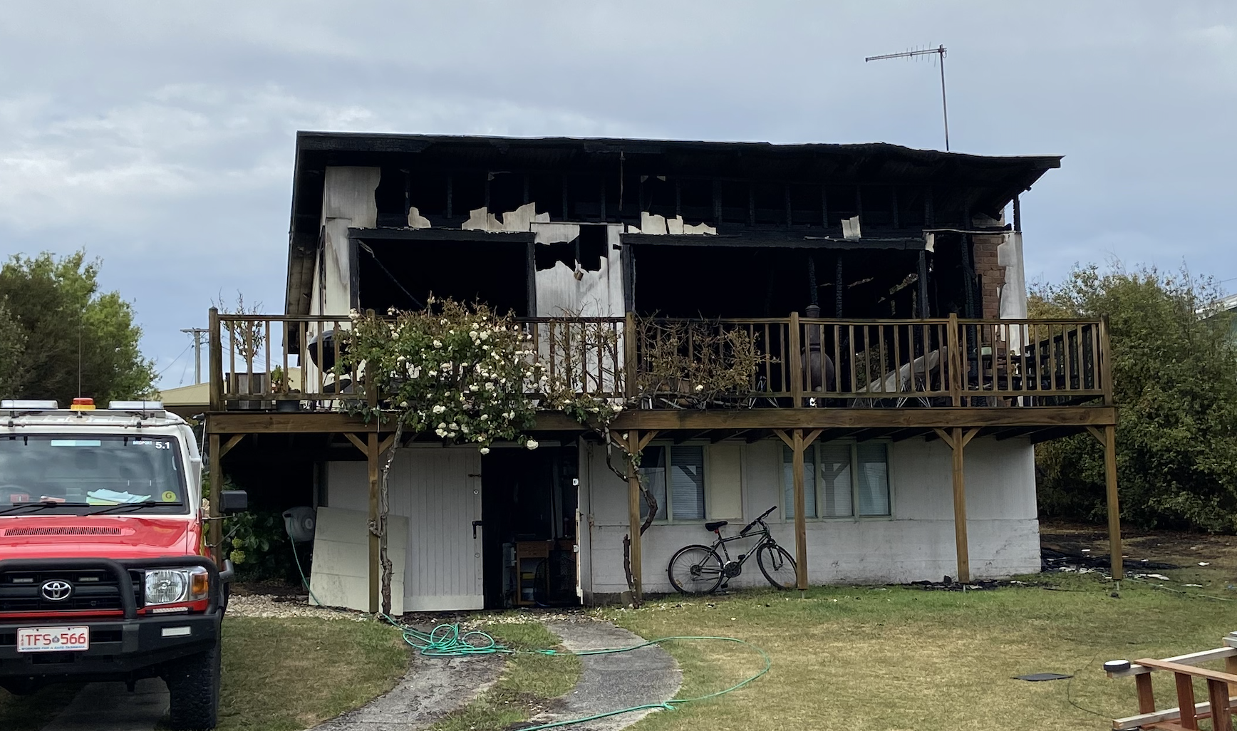 Bridport house gutted by fire 