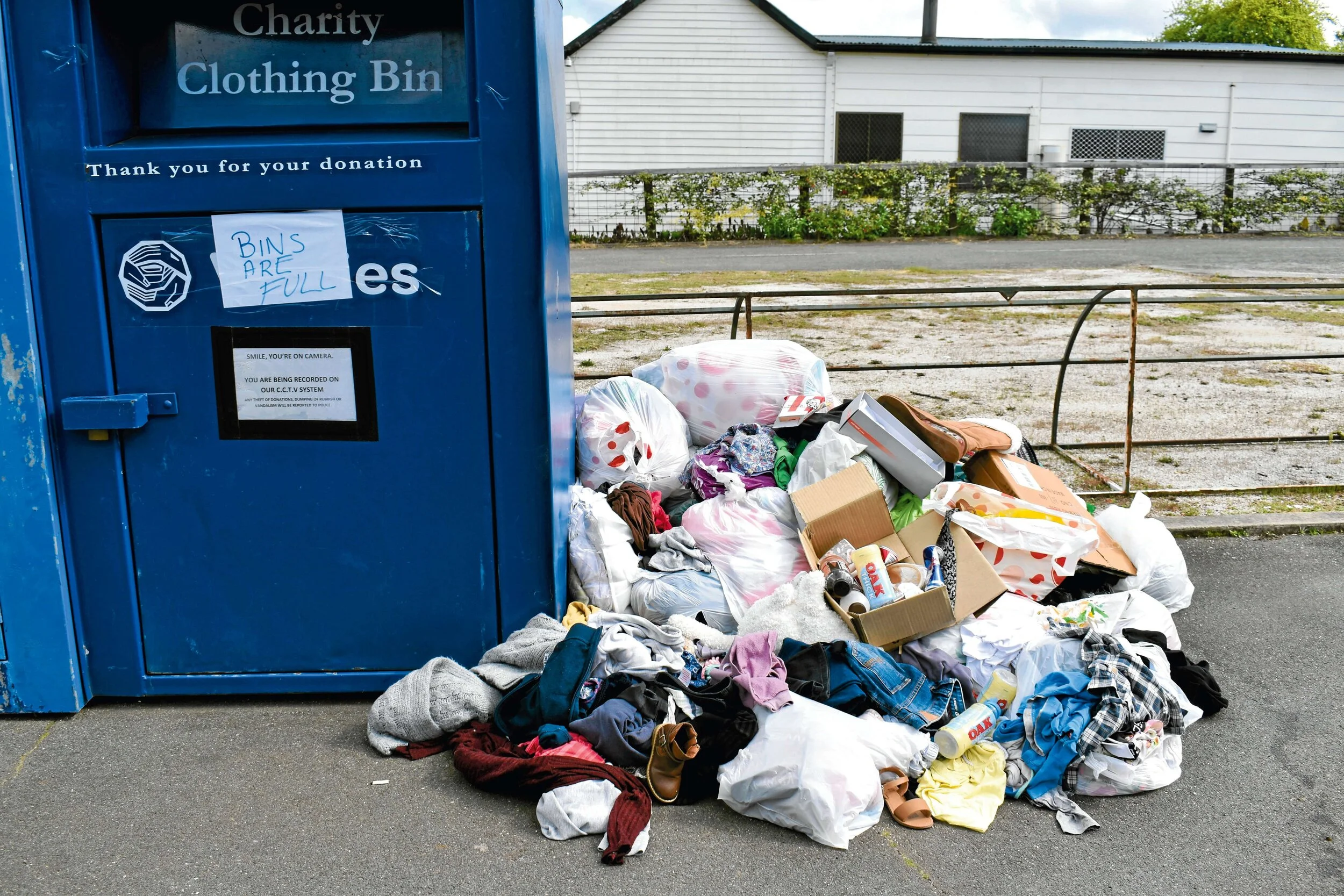 Vinnies bins disgracefully left