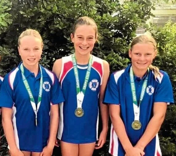 Trio score swimming success 
