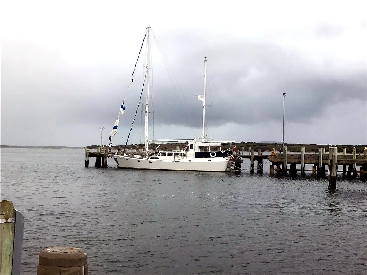 Lost sailor’s yacht abandoned at Lady Barron port