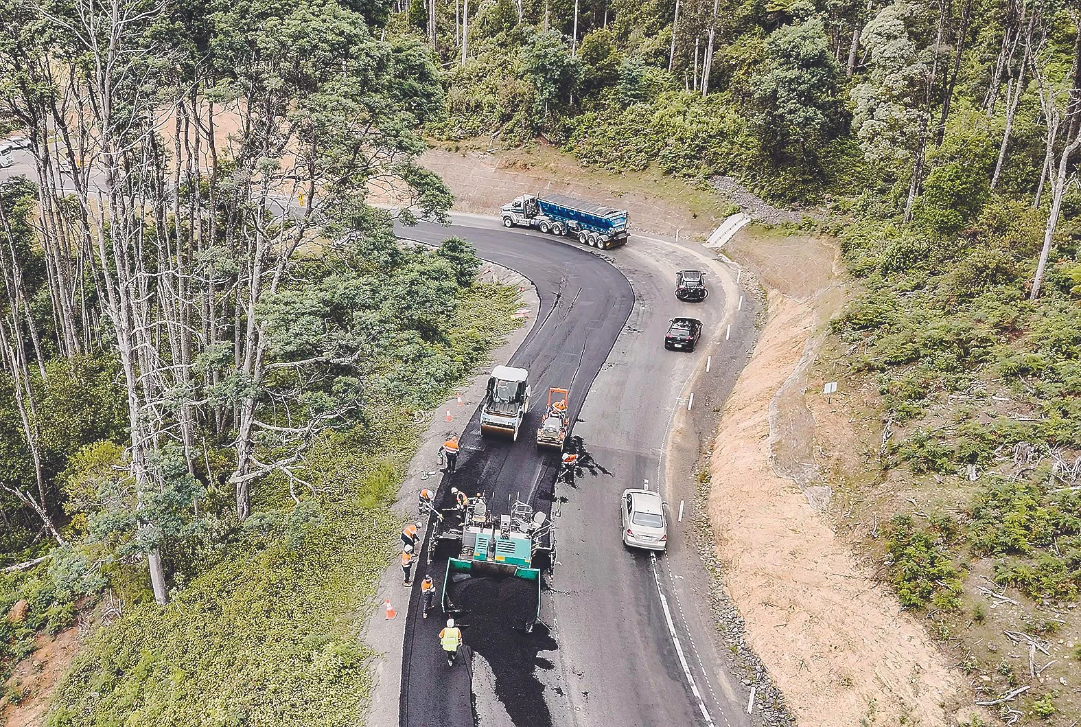 Sideling sealing works near completion
