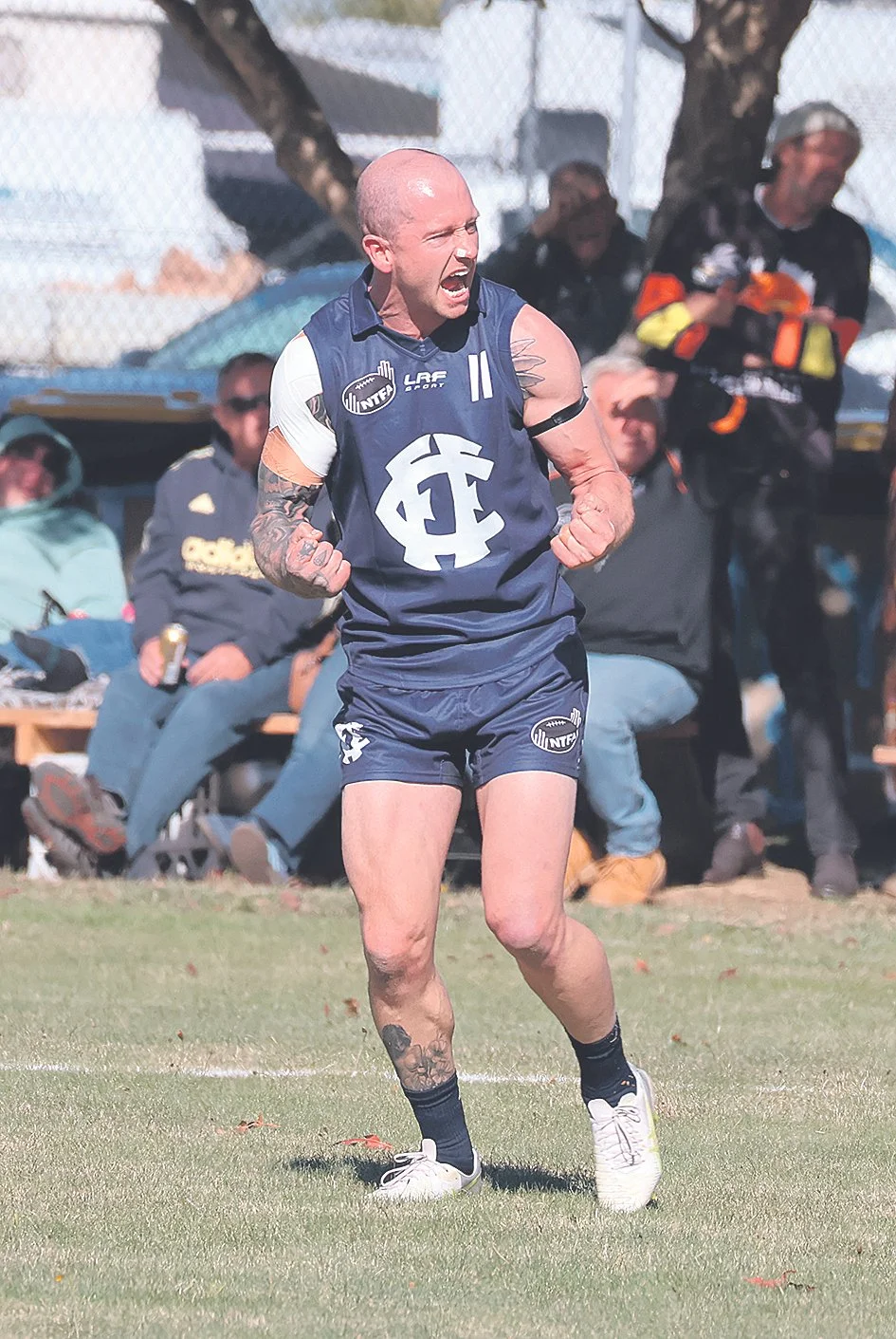 Michael Musicka celebrates on of his three goals.jpg