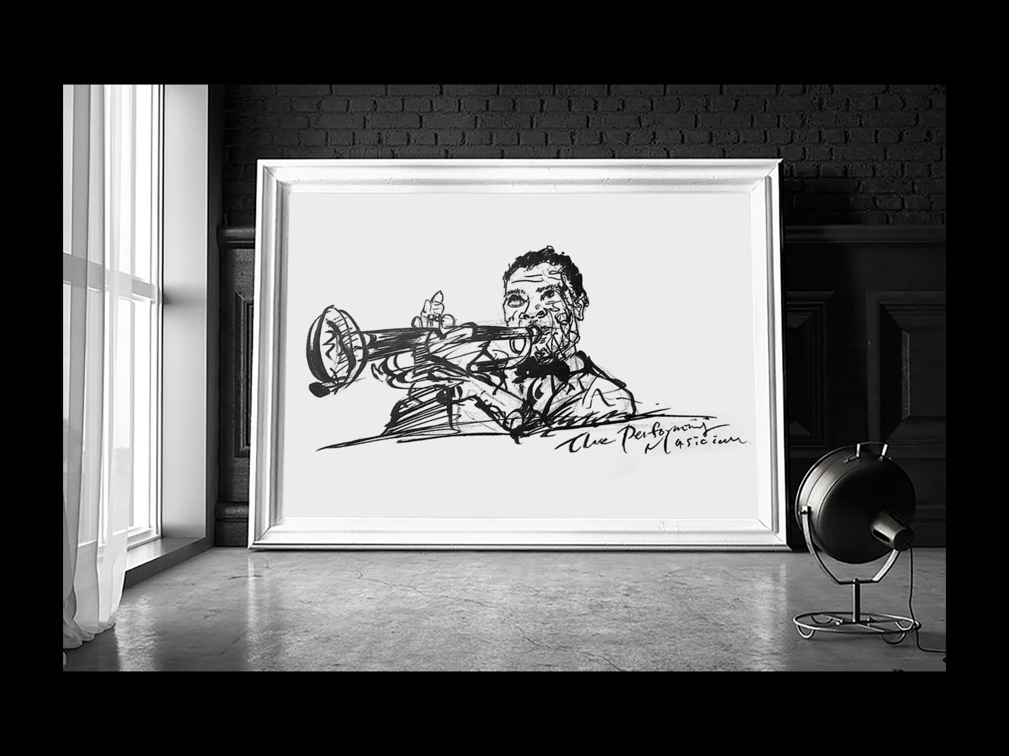 The trumpet player