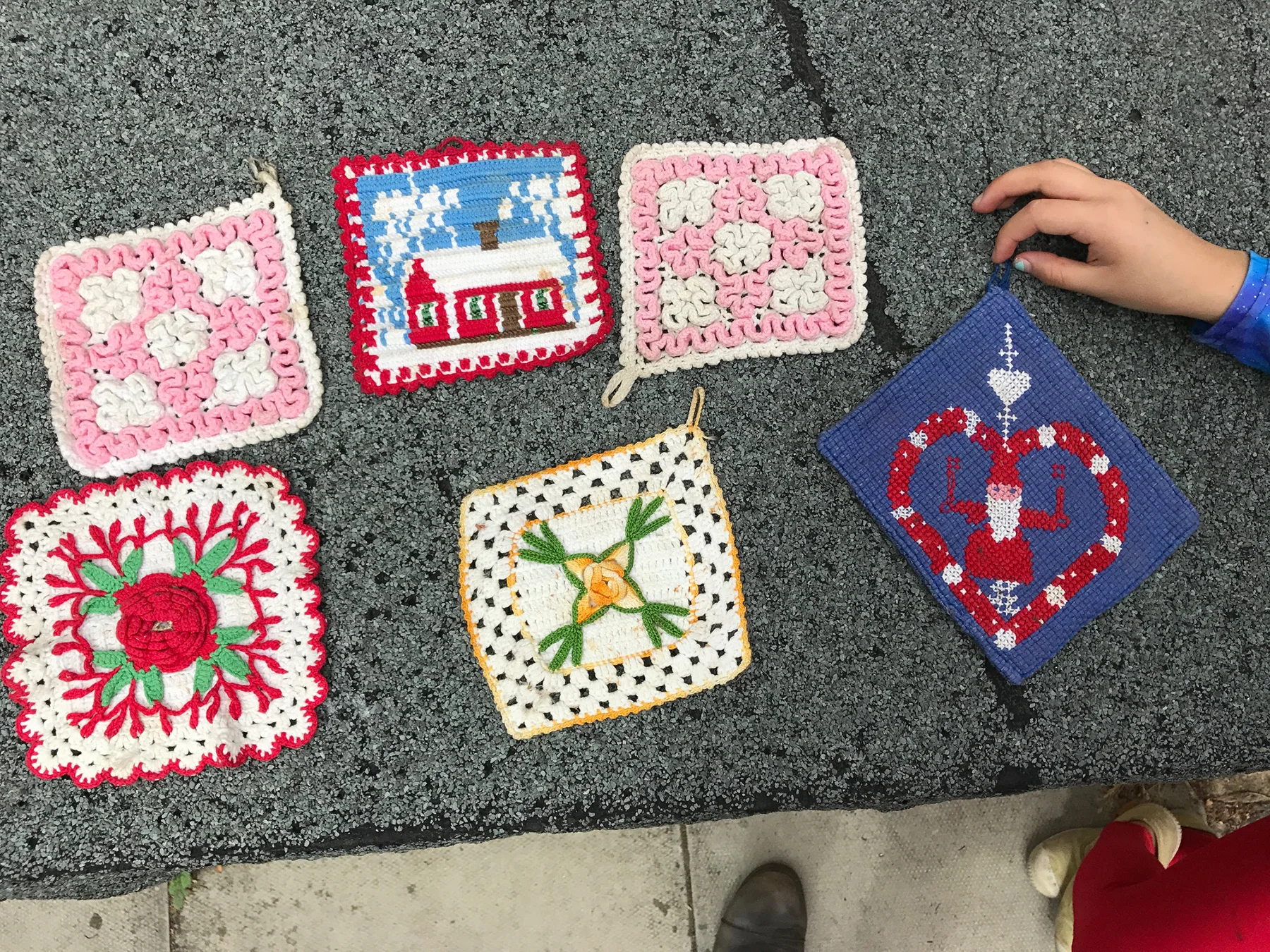 Found crochet samples.