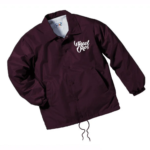Wheel Ones Maroon/White Windbreaker