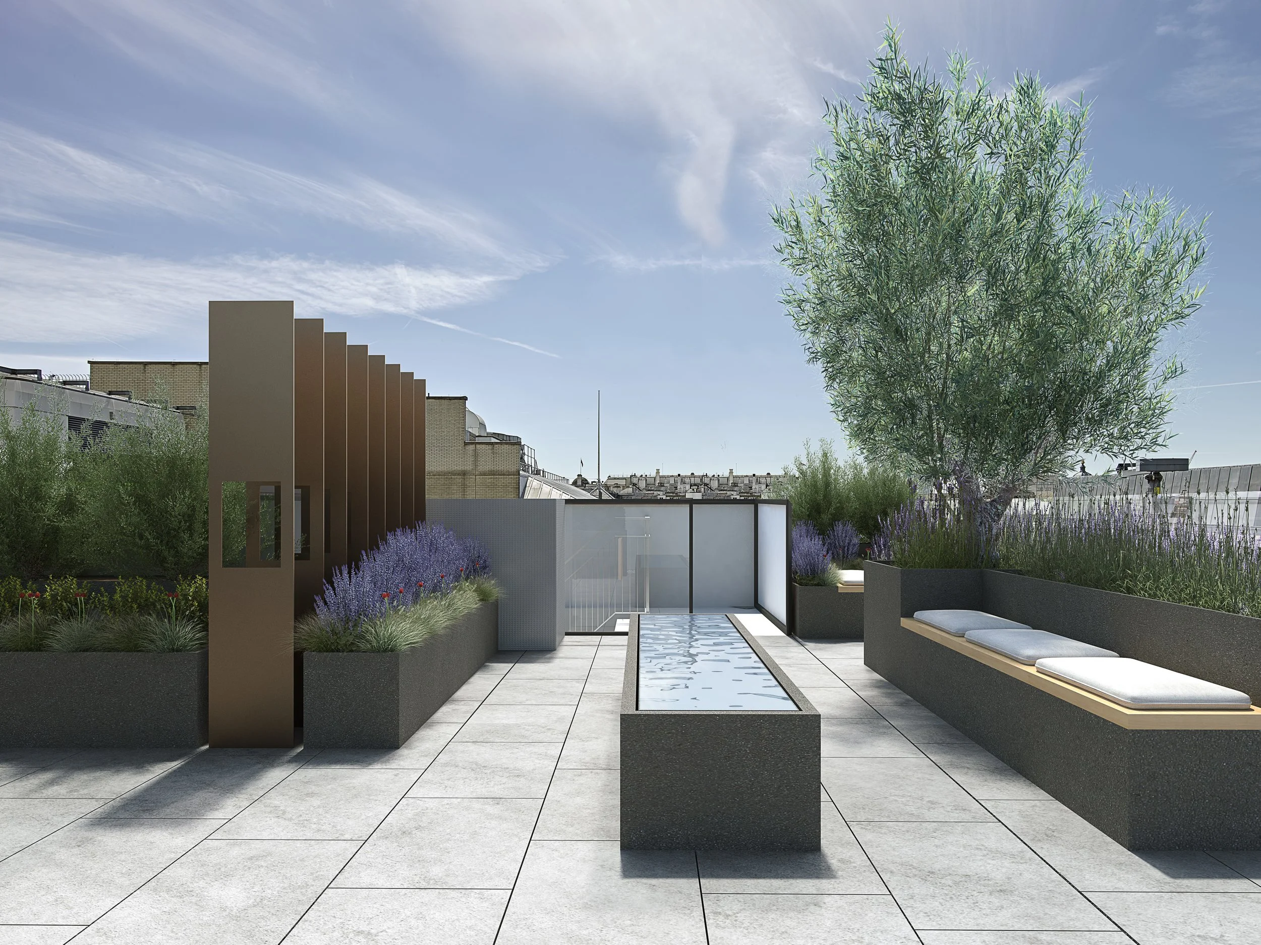 Rooftop Terrace for Commercial Properties in Axtell Soho Building