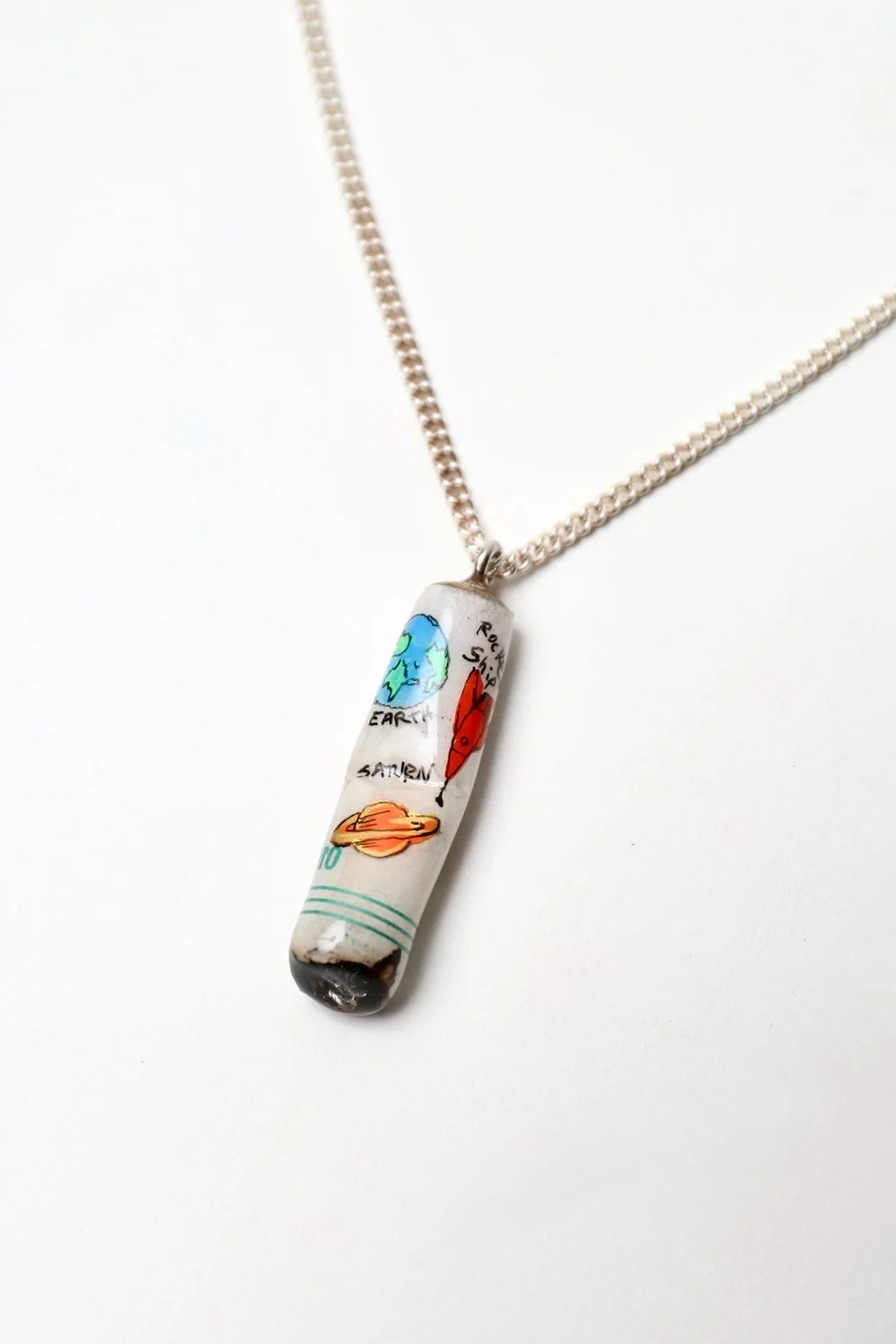 Graffiti Cigarette BUTT Necklace - Green/White — JETPACK hom(m)e
