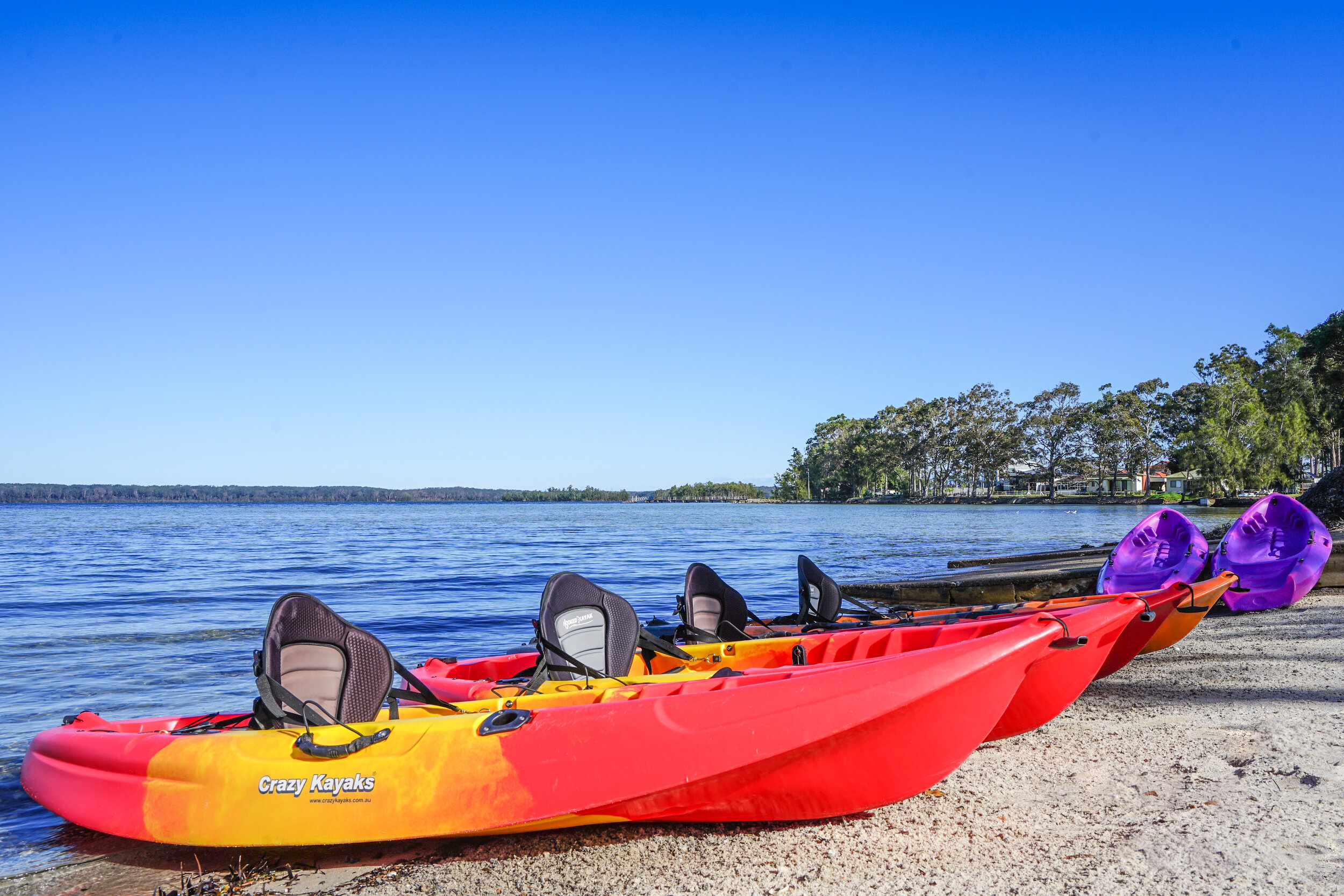 Enjoy use of our range of kayaks - Adrift Retreat