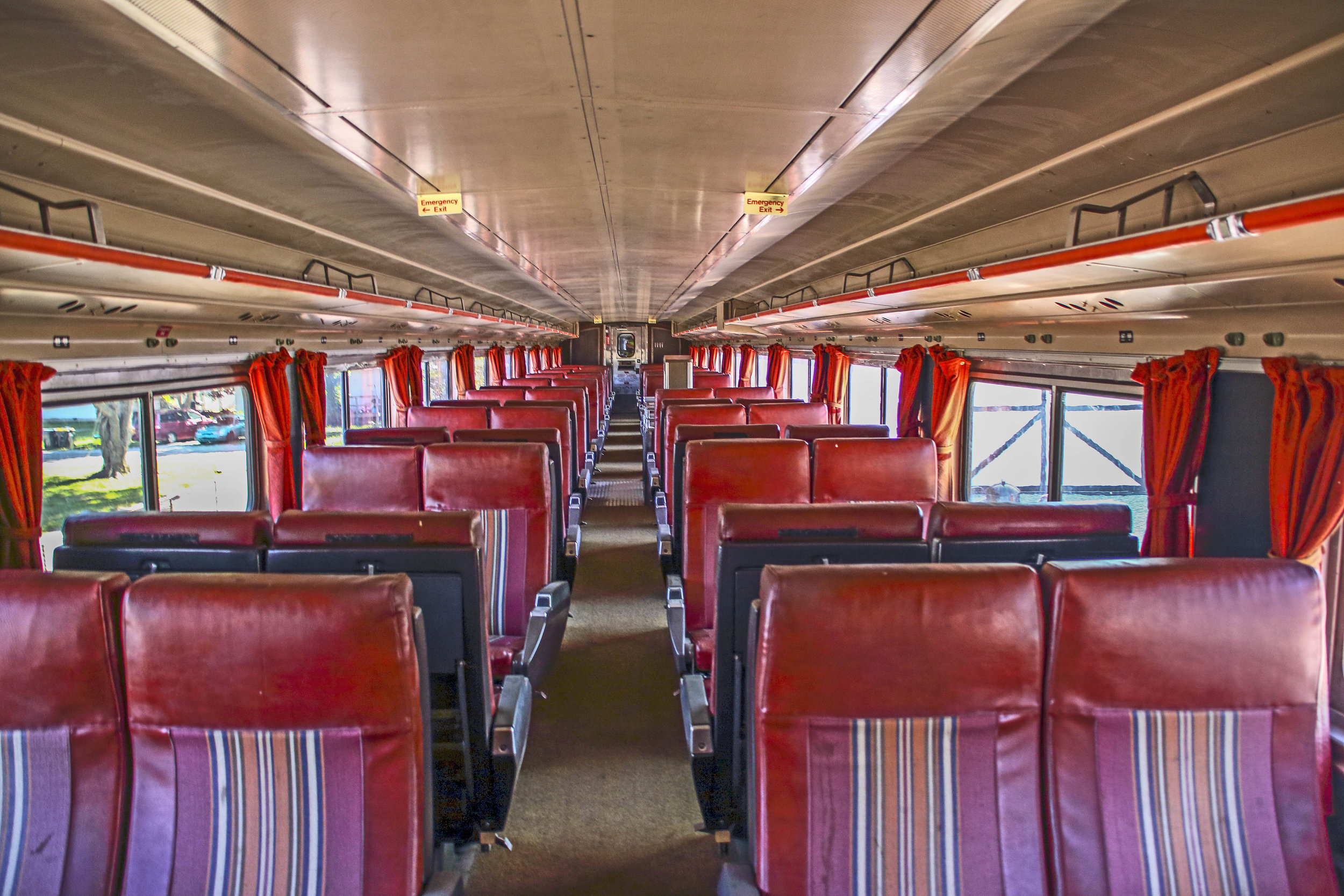 Reserved coach car seating