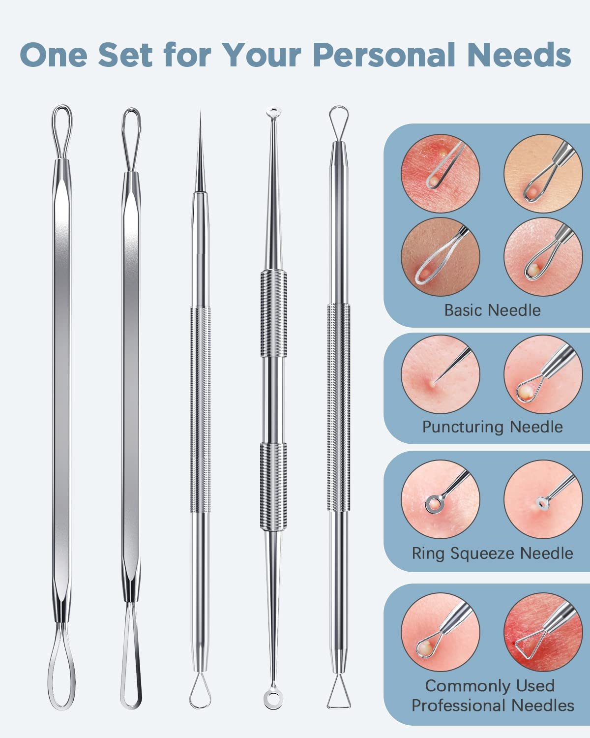 gave ugyldig venskab Blackhead Remover Tool, Pimple Popper Tool Kit, Blackhead Extractor tool  for Face, Extractor Tool for Comedone Zit Acne Whitehead Blemish, Stainless  Steel Extraction tools — BWG Lifestyle Club