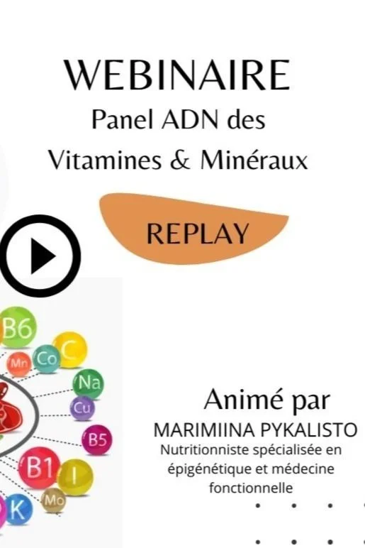 Vidéo Replay du Webinaire VITAMINES et MINÉRAUX
