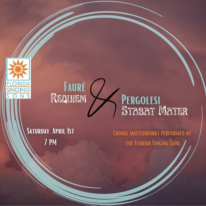 Conductor of Faure's Requiem and Pergolesi's Stabat Mater