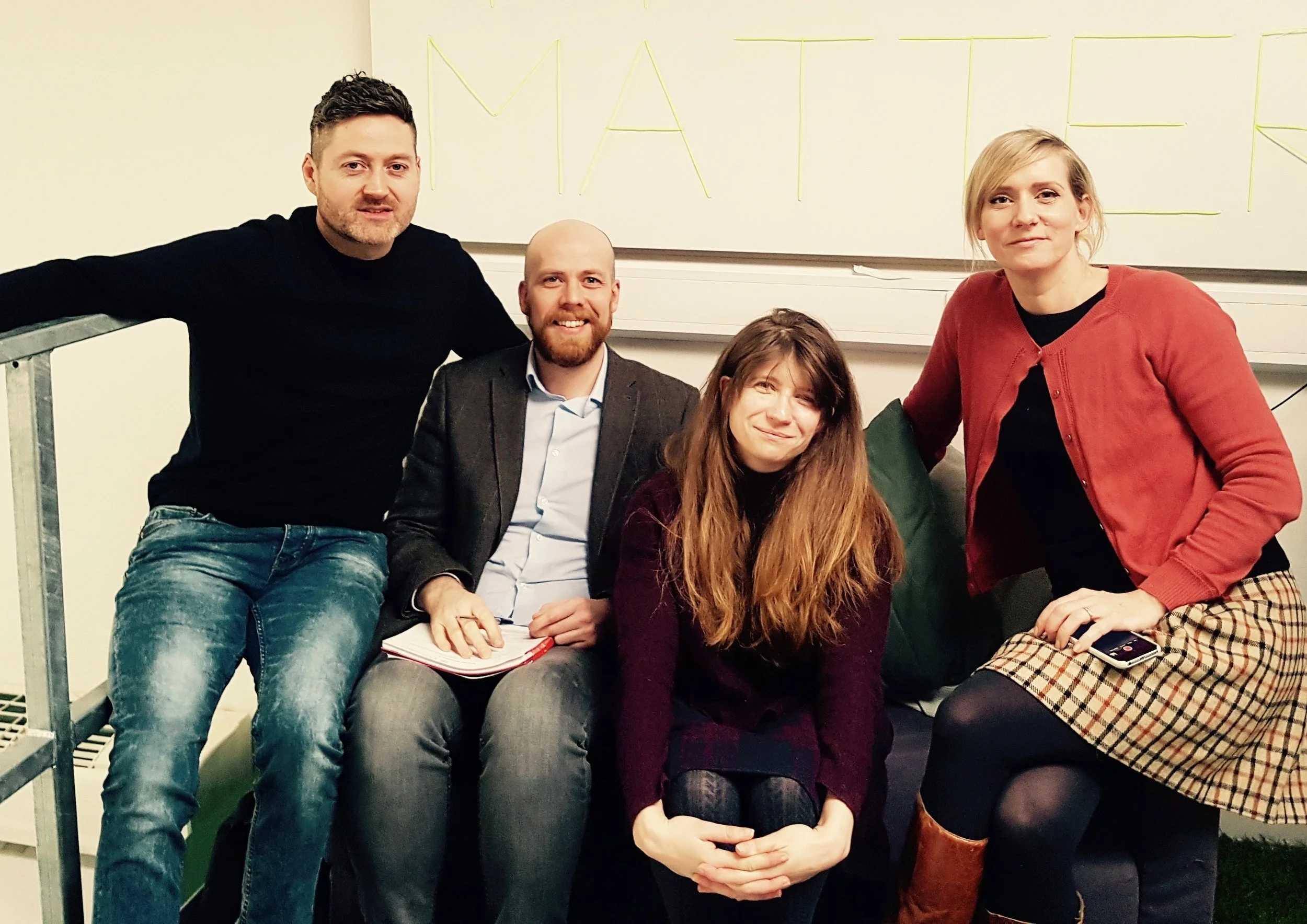 Tony, Phil, Holly and Nicola will form part of the core team