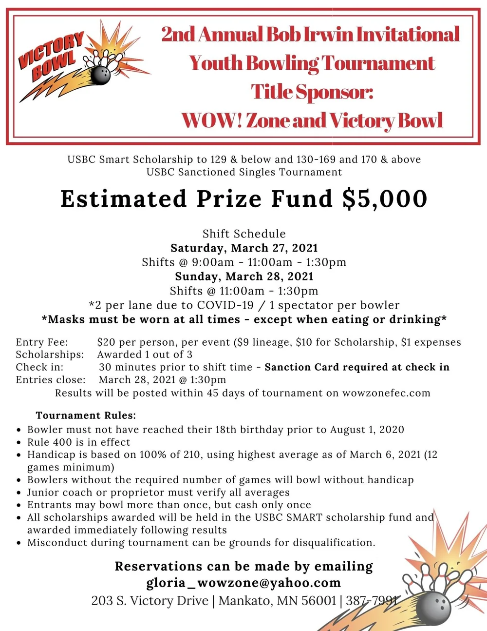 Calendar — Victory Bowl