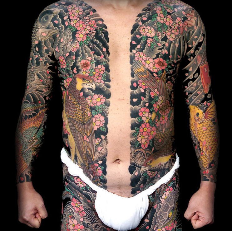 Japanese bodysuit tattoo by patrickguerrera japaneseink japanesetattoo  irezumi tebori colortattoo co  Nature tattoo sleeve Nature tattoos  Sleeve tattoos