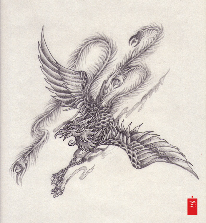 Top 75 black and grey phoenix tattoo best  thtantai2