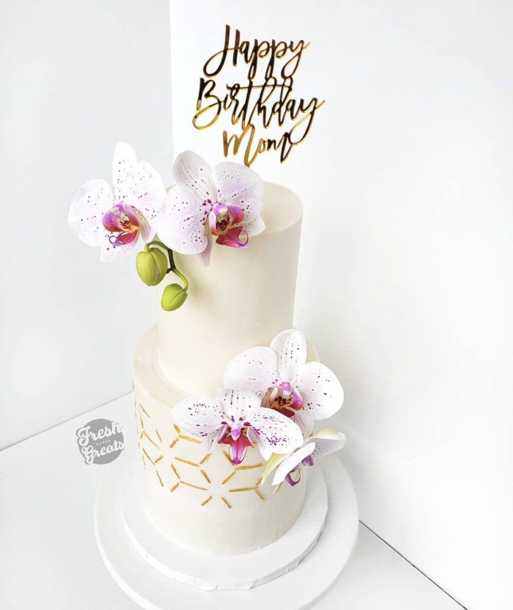 Happy Birthday Acrylic Cake Topper — Paper Bag Prints