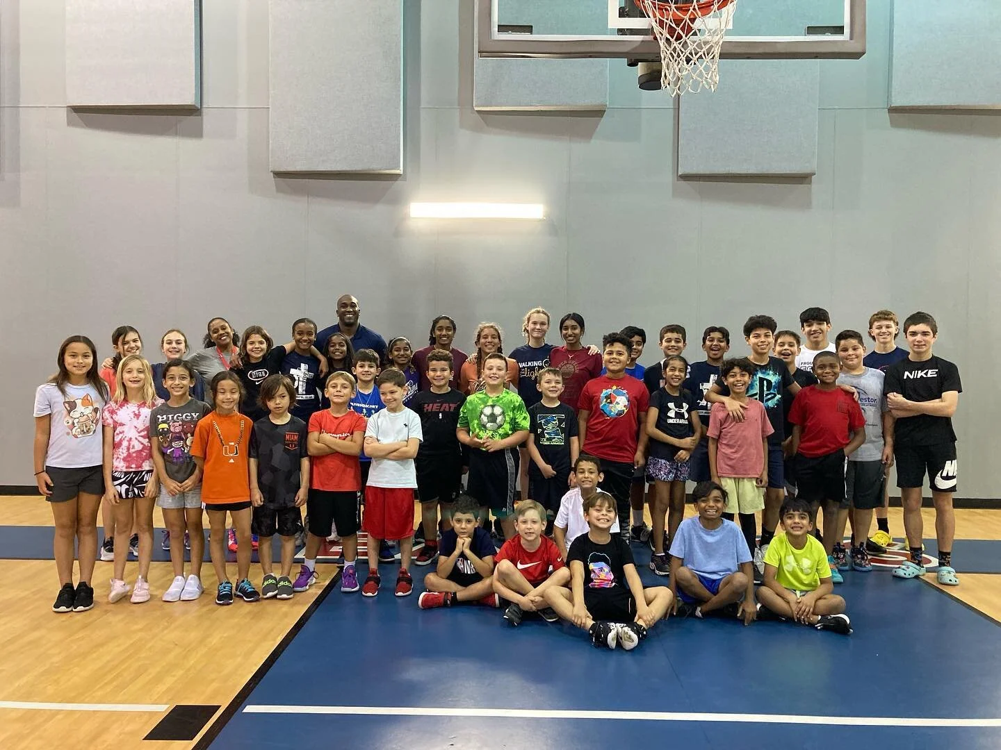 Week 1 of summer camp is in the books! We had an amazing time teaching the game of basketball! #teachthegameletthekidshavefun #summercamp #basketballcamp