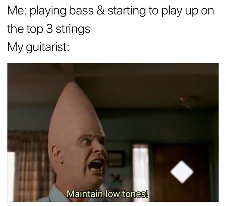 Yes, boss! Please, just don&rsquo;t replace me w a bass track #bass #guitar